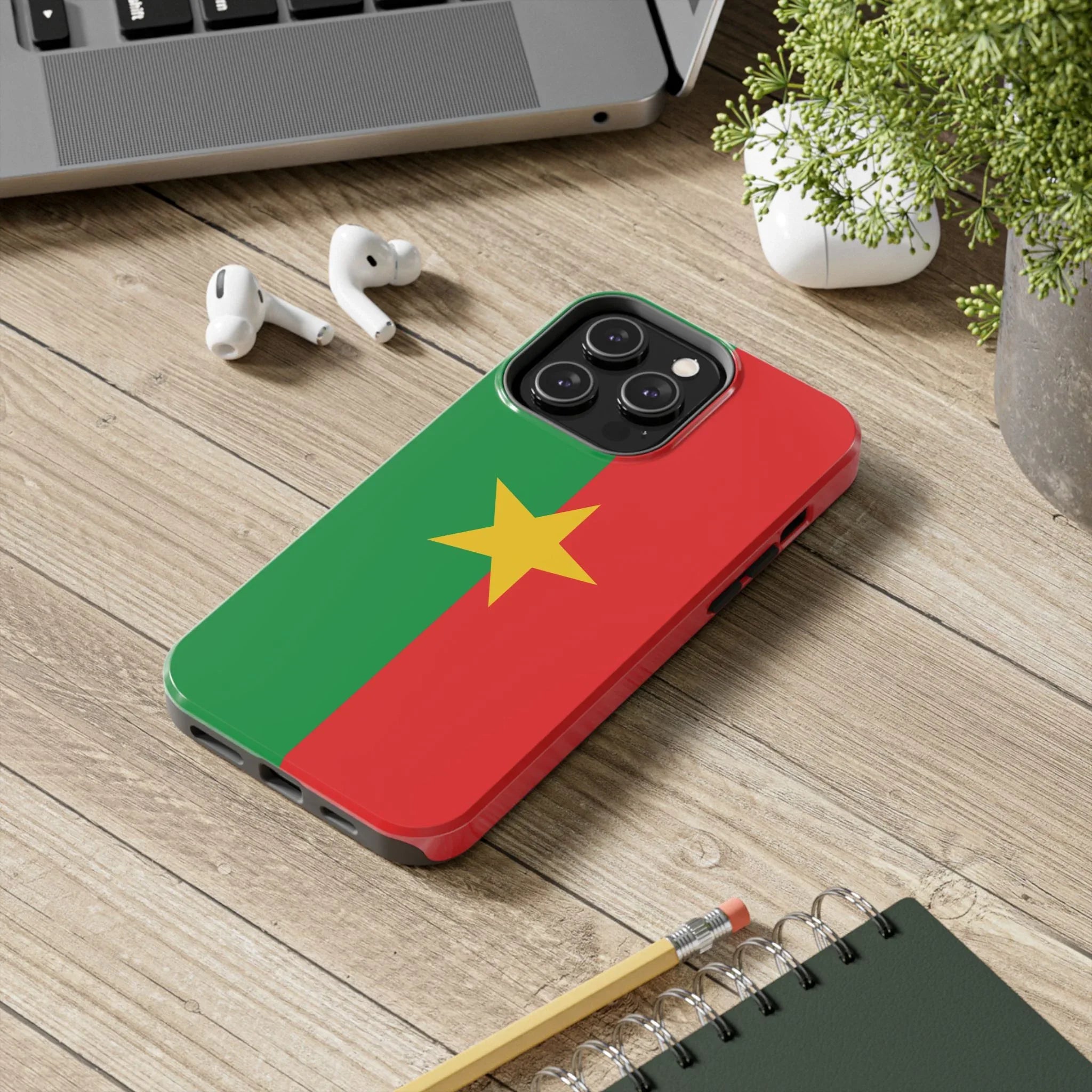 Burkina Faso Flag Tough Phone Case – Durable Protective Cover - DiwaKi