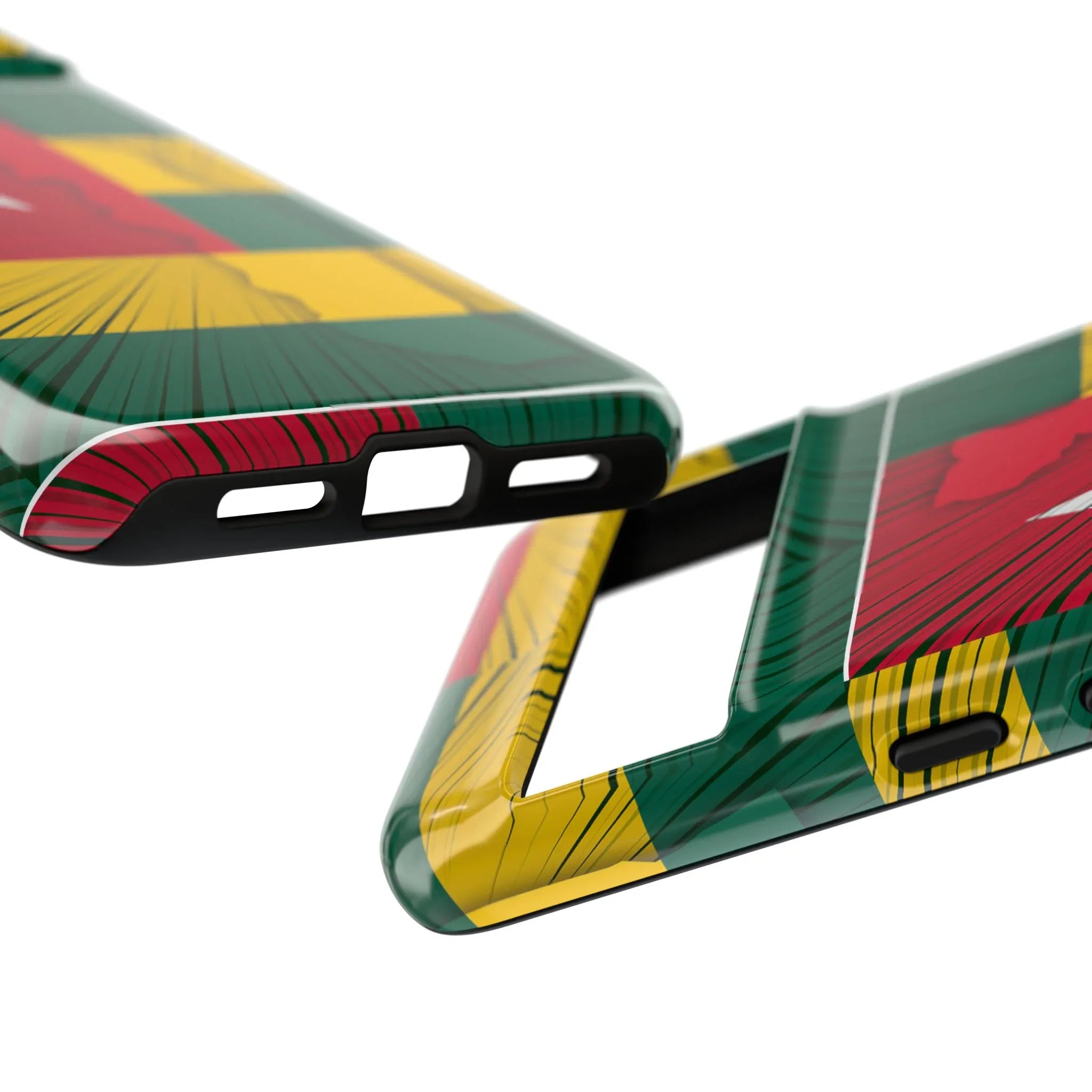 Togo Flag Tough Phone Case – Protective Stripe Design - DiwaKi