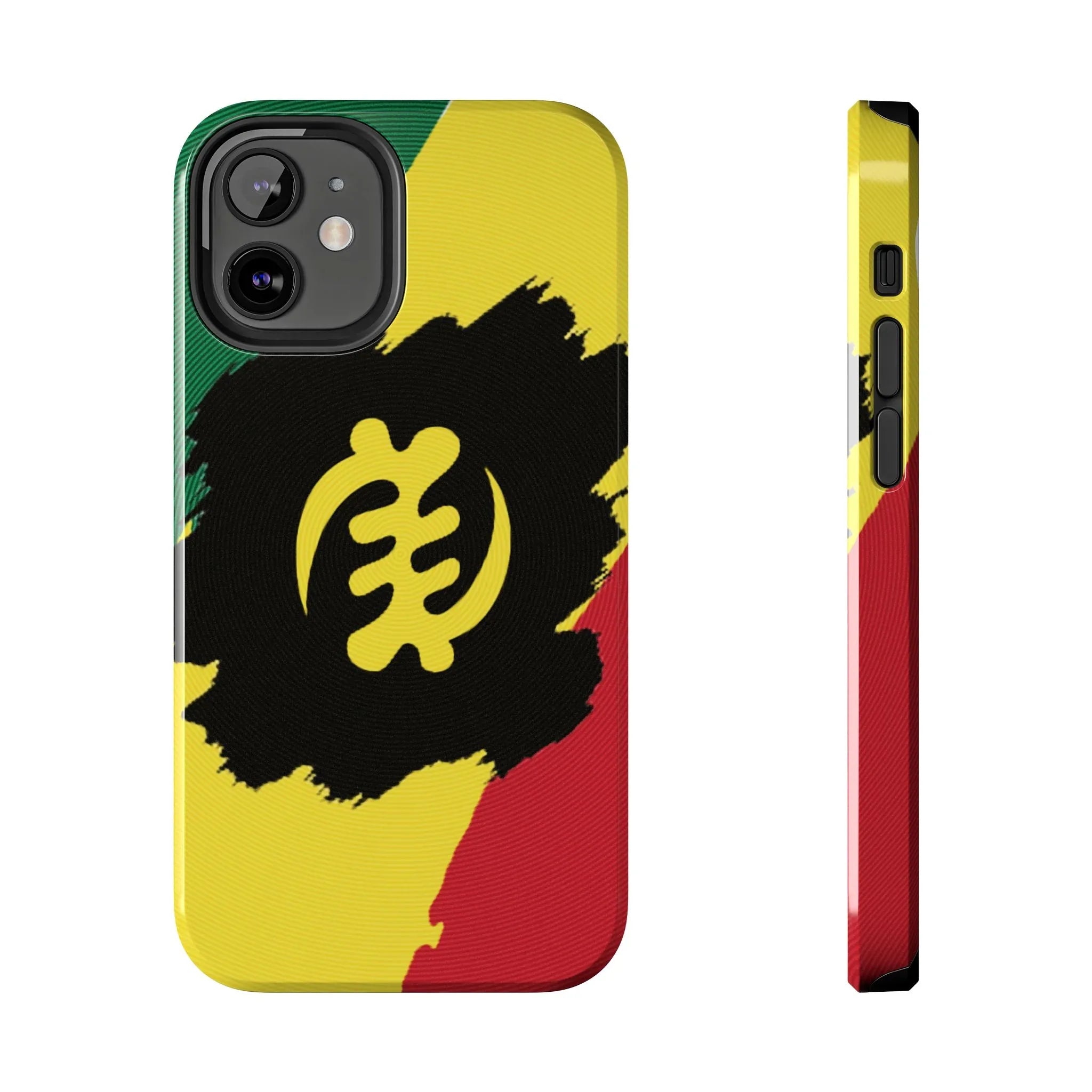 Sankofa Tough Phone Case — Shockproof Protective Phone Cover with Ghana Adinkra Symbol - DiwaKi