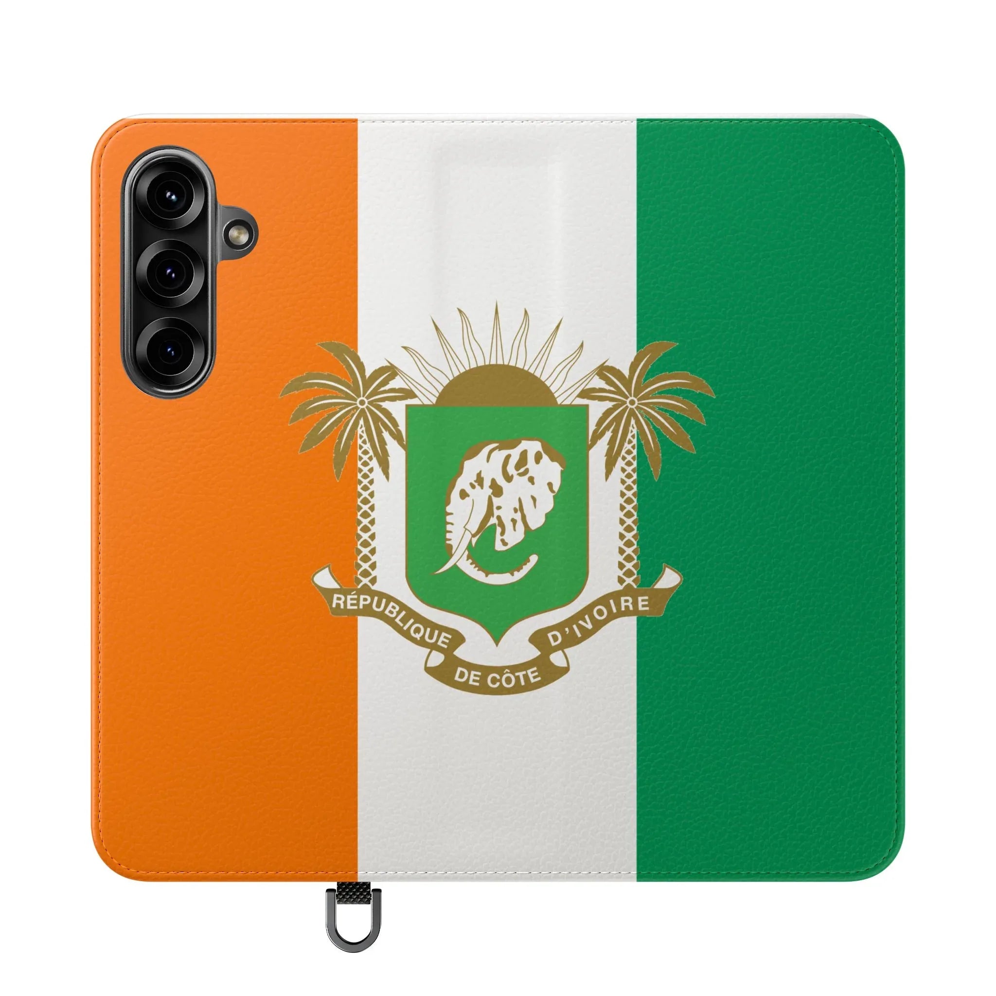 Ivory Coast Flag Flip Phone Case — Côte d&