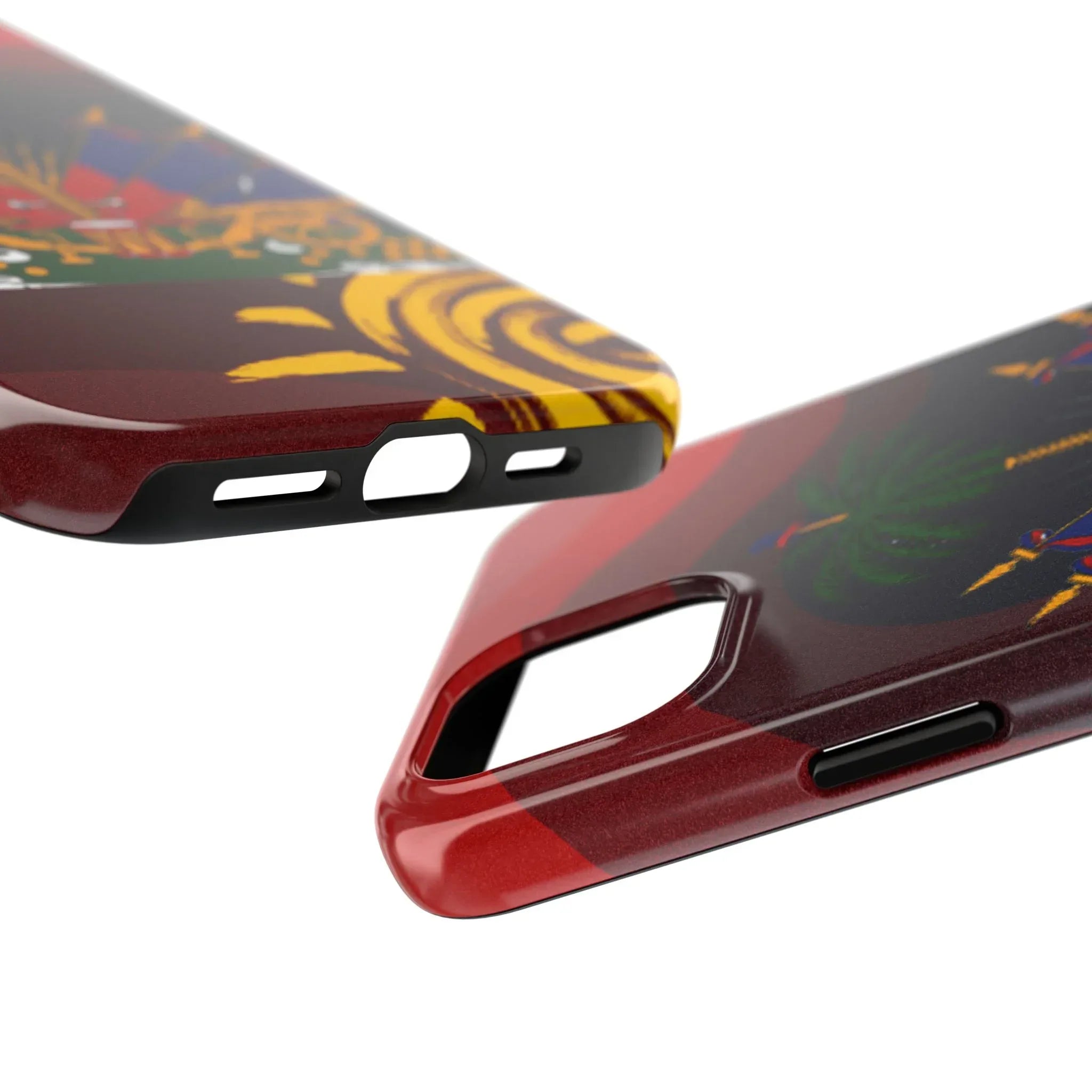 Haiti Coat of Arms Tough Phone Case — Patriotic Haitian Flag Protective Cover - DiwaKi