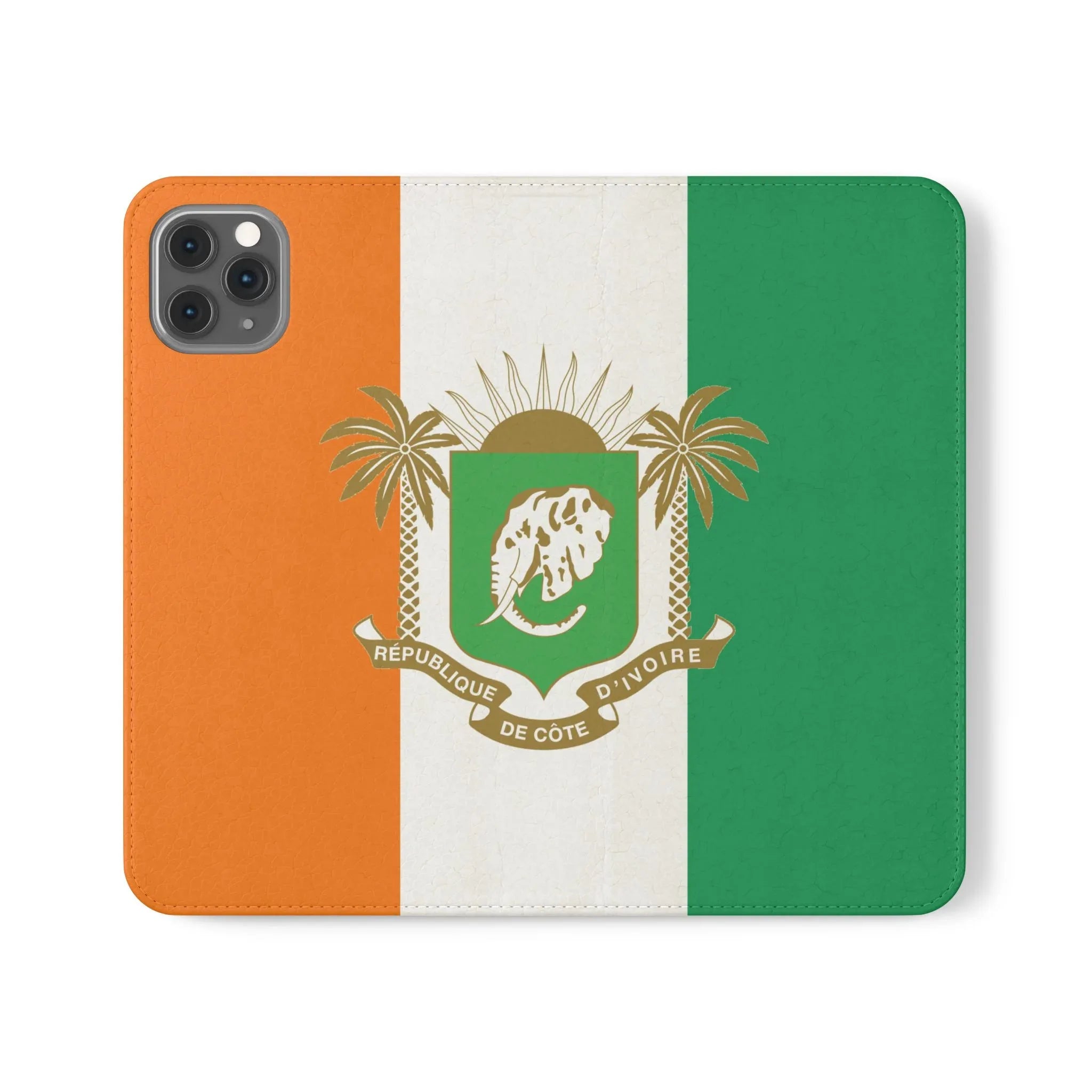 Ivory Coast Flag Flip Phone Case — Côte d&