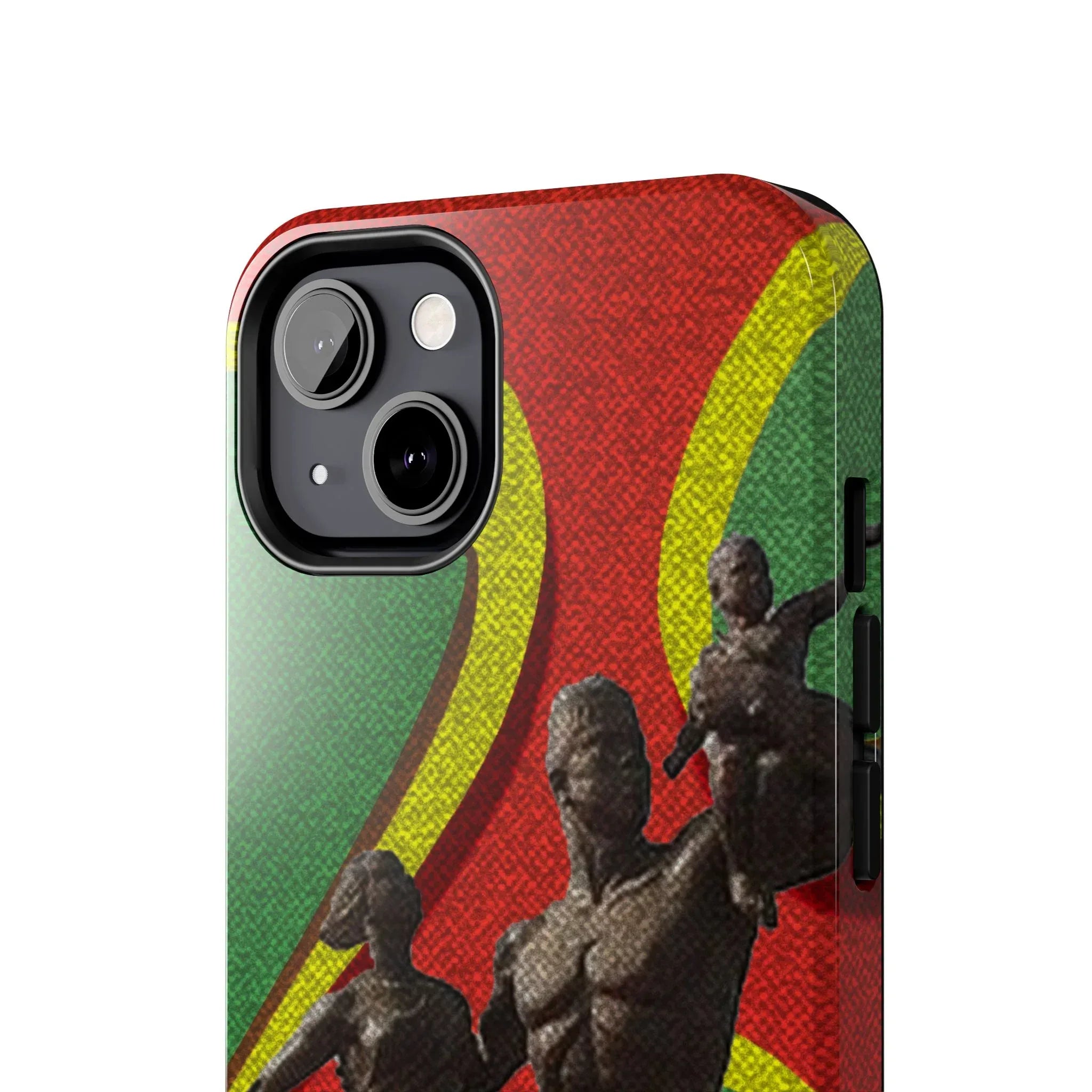 Senegal Tough Phone Case — Liberation Monument Retro Red, Green & Yellow Design - DiwaKi