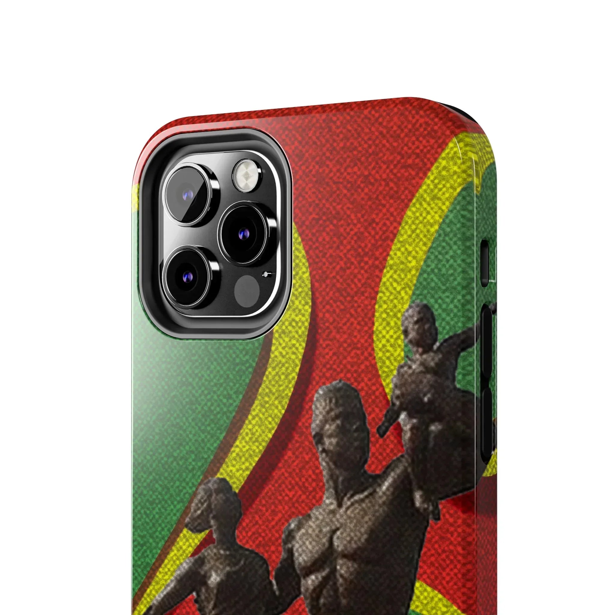 Senegal Tough Phone Case — Liberation Monument Retro Red, Green & Yellow Design - DiwaKi