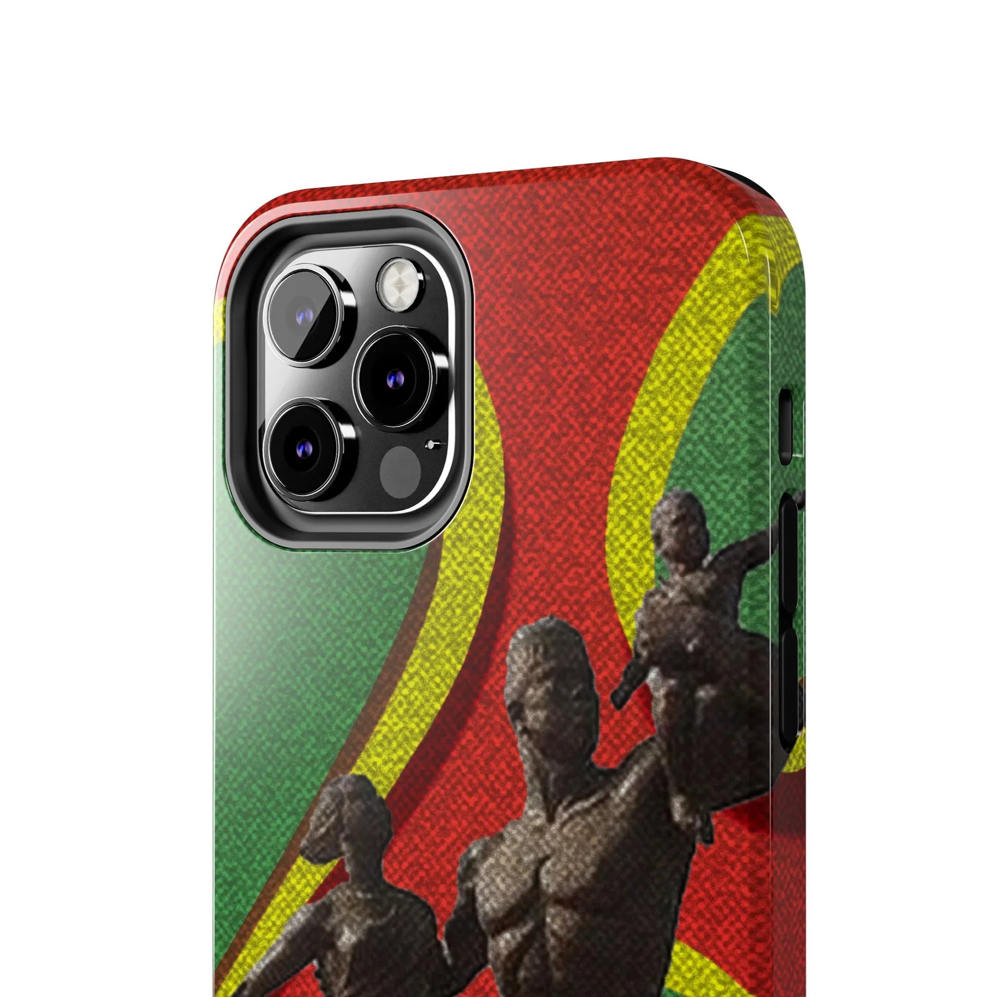 Senegal Tough Phone Case — Liberation Monument Retro Red, Green & Yellow Design - DiwaKi