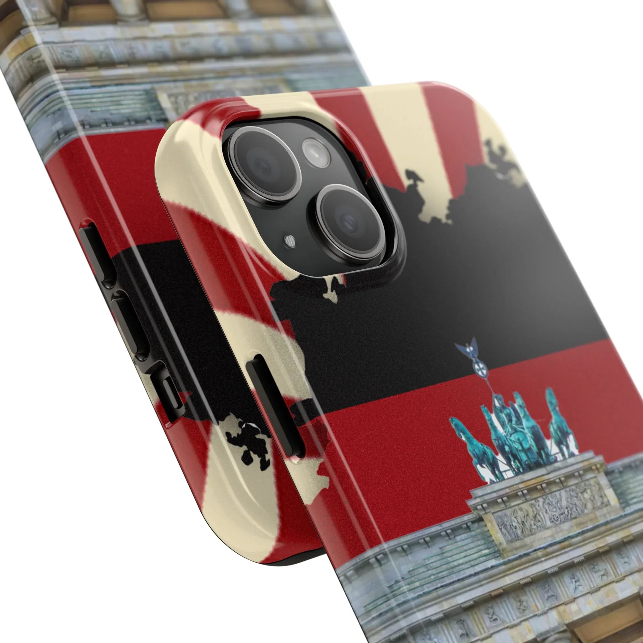 German Flag Brandenburger Gate Tough Phone Case – Berlin Landmark Protective Cover - DiwaKi