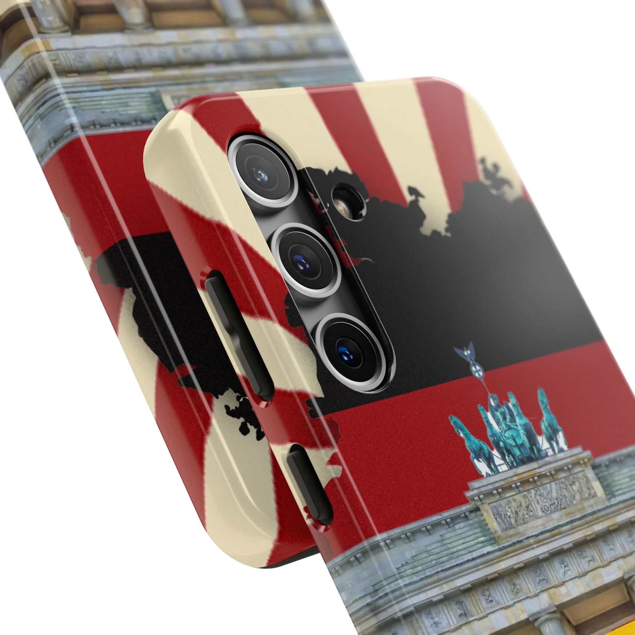 German Flag Brandenburger Gate Tough Phone Case – Berlin Landmark Protective Cover - DiwaKi