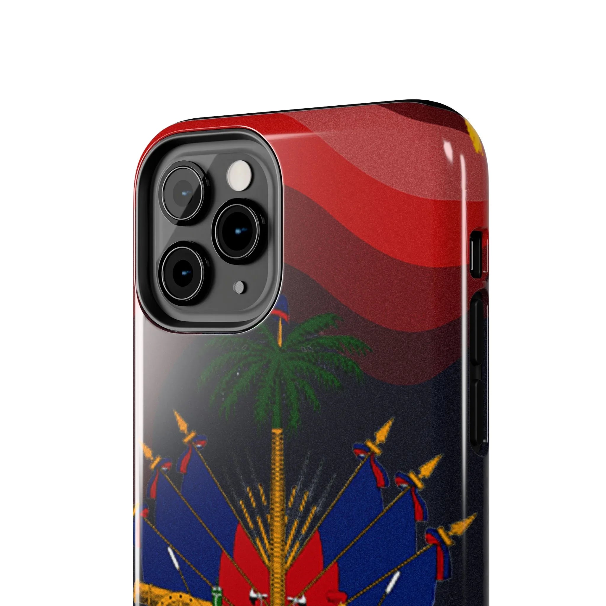 Haiti Coat of Arms Tough Phone Case — Patriotic Haitian Flag Protective Cover - DiwaKi