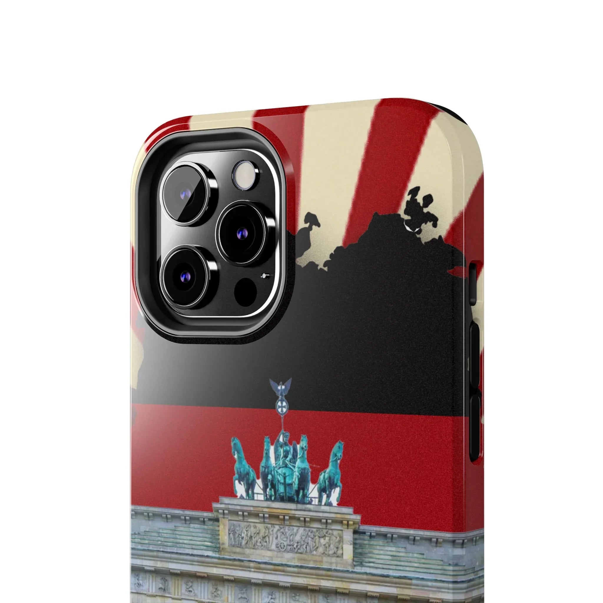 German Flag Brandenburger Gate Tough Phone Case – Berlin Landmark Protective Cover - DiwaKi