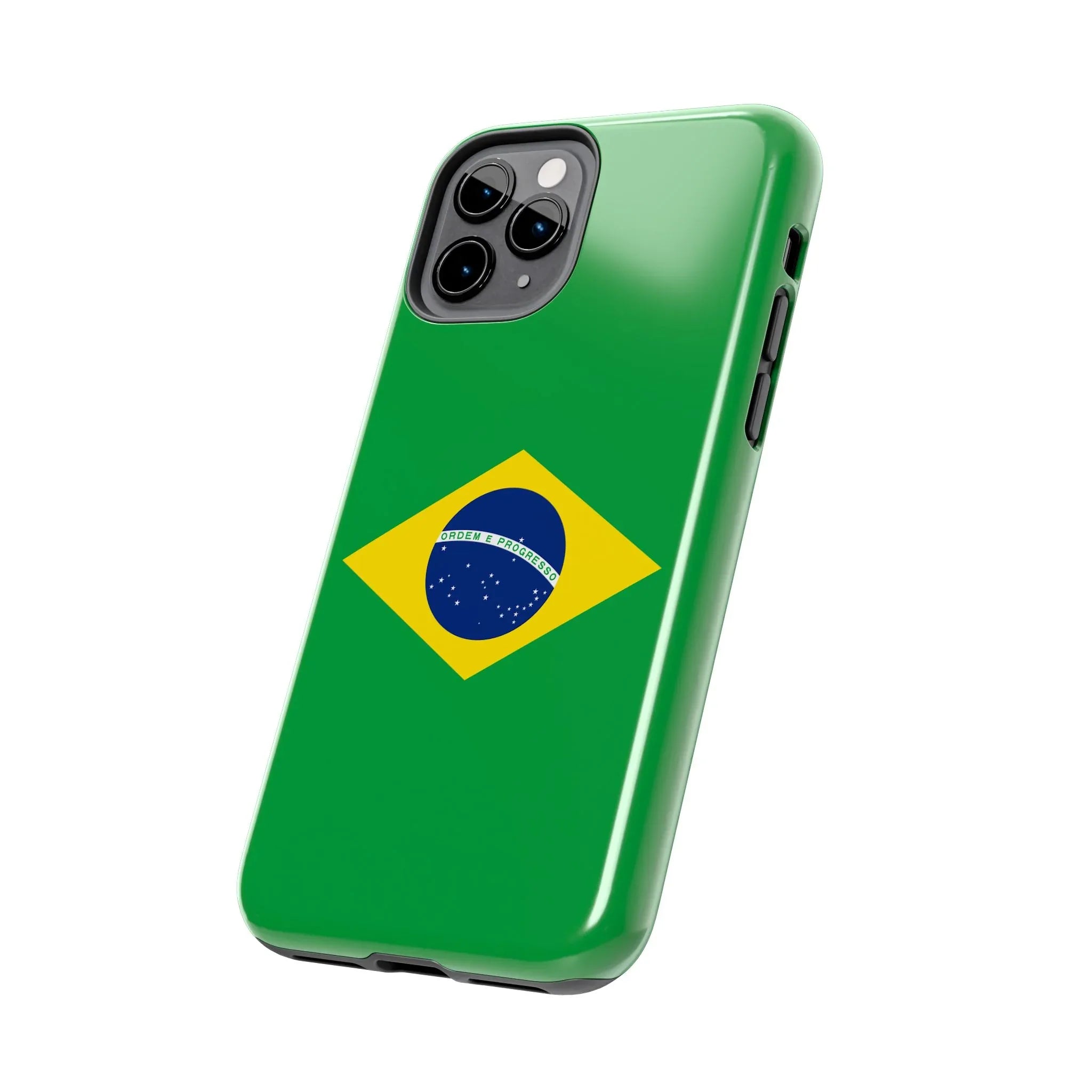 Brazil Flag Tough Phone Case — Protective Patriotic Phone Cover - DiwaKi