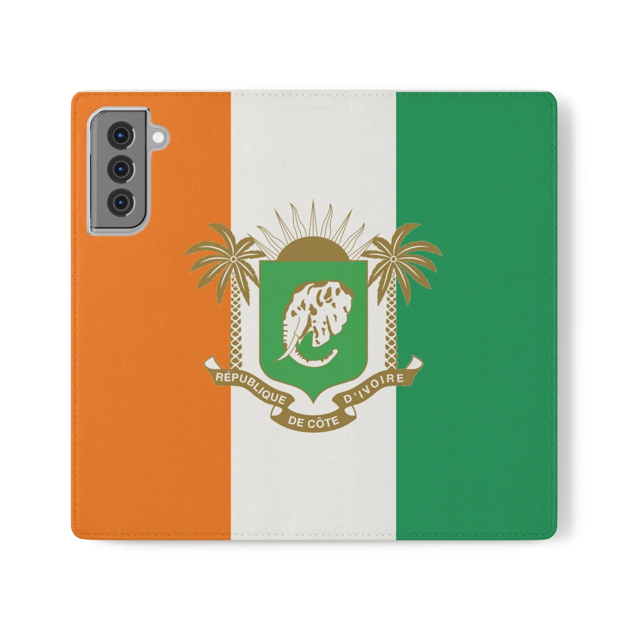 Ivory Coast Flag Flip Phone Case — Côte d&