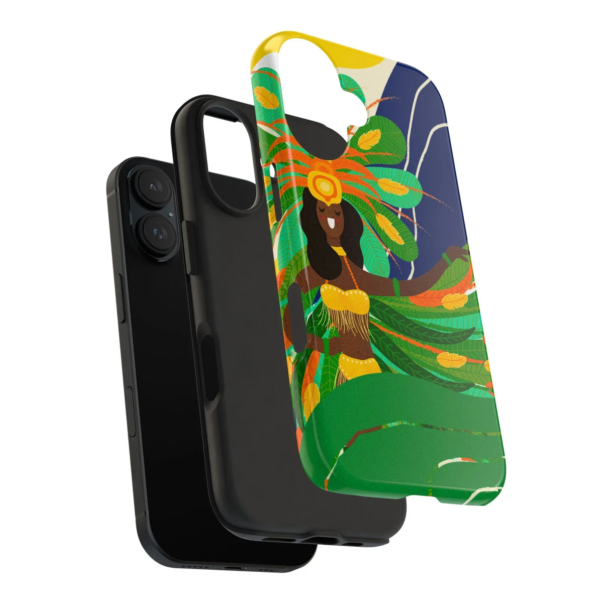Brazil carnival Tough Phone Case — Statue of Liberty & American Flag Design - DiwaKi