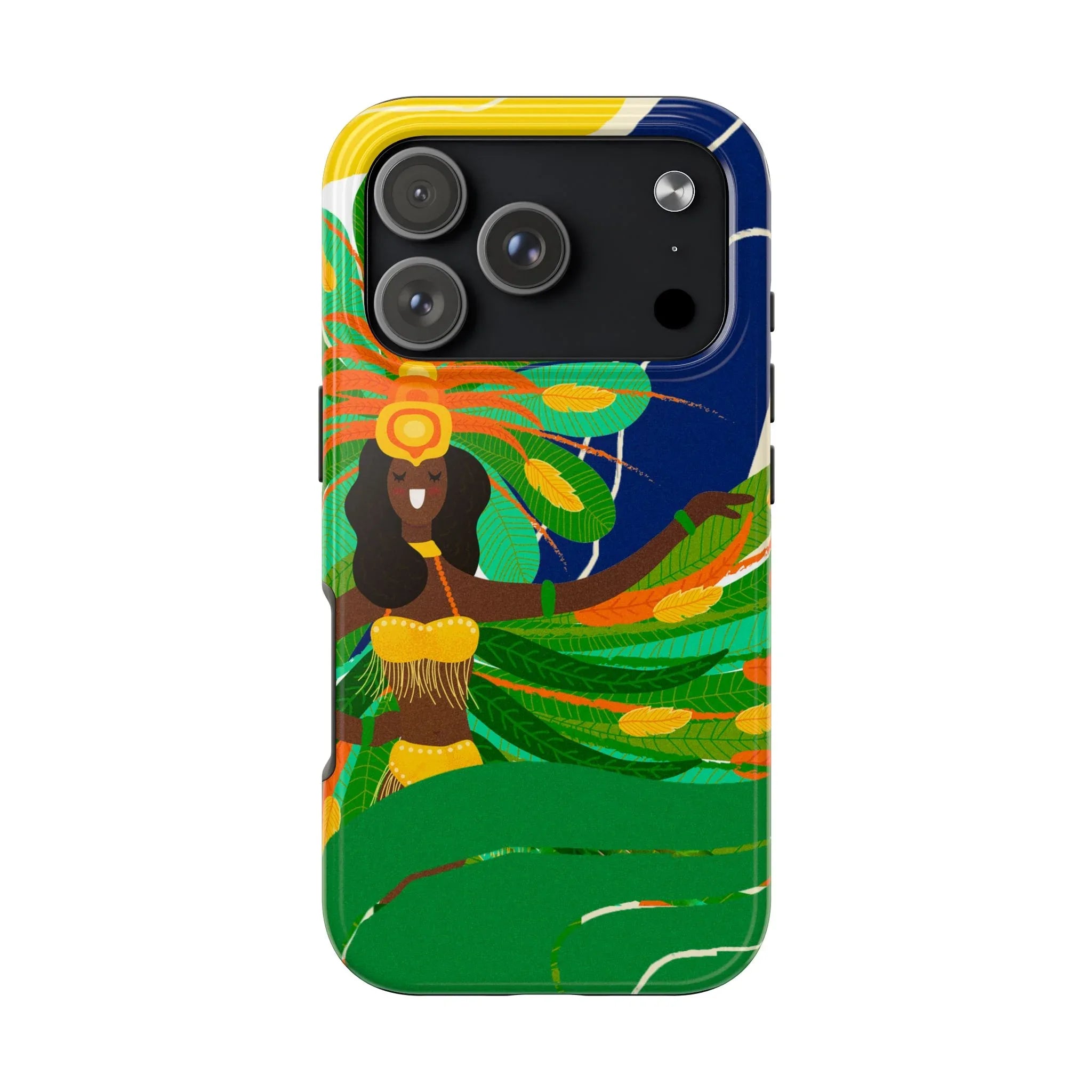 Brazil carnival Tough Phone Case — Statue of Liberty & American Flag Design - DiwaKi