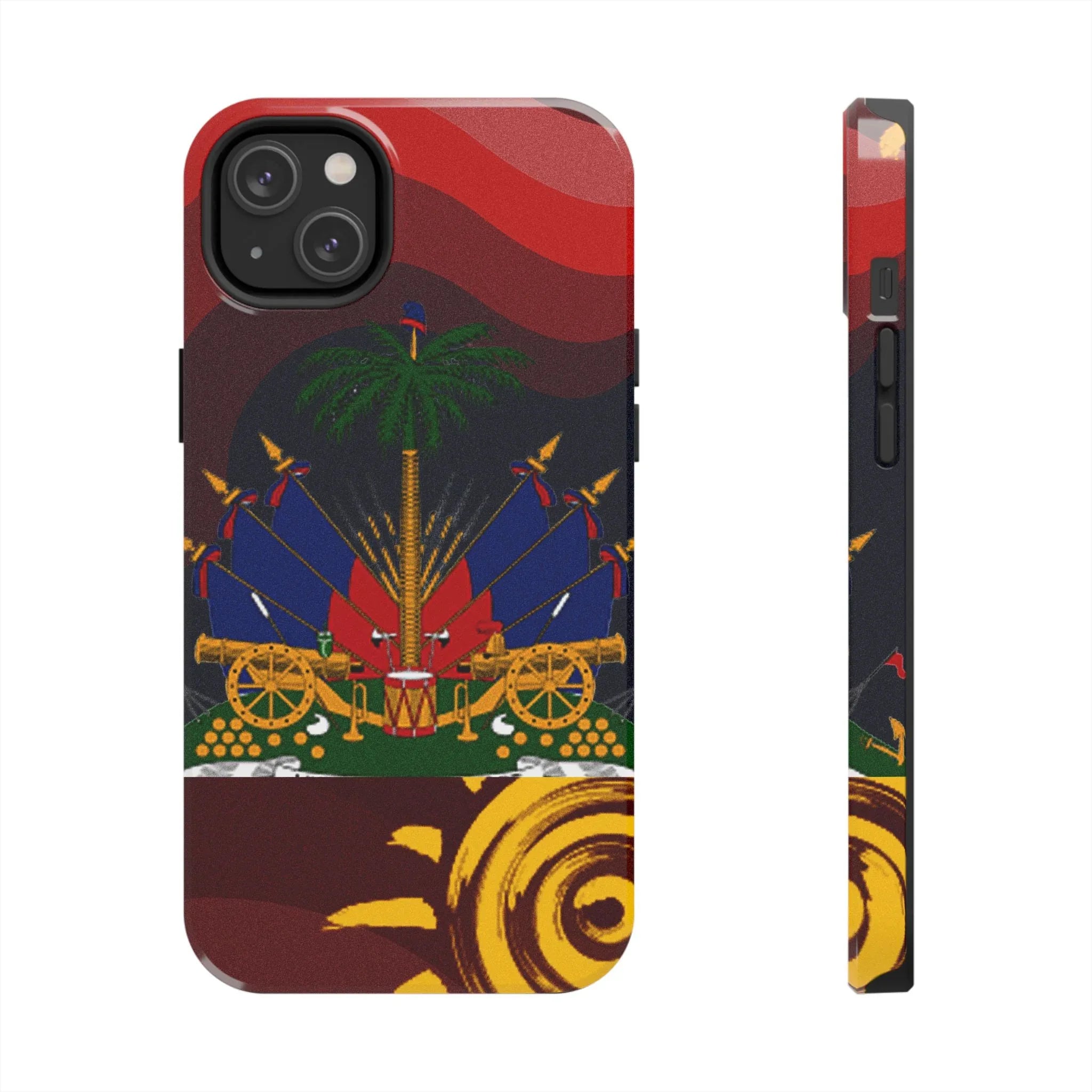 Haiti Coat of Arms Tough Phone Case — Patriotic Haitian Flag Protective Cover - DiwaKi