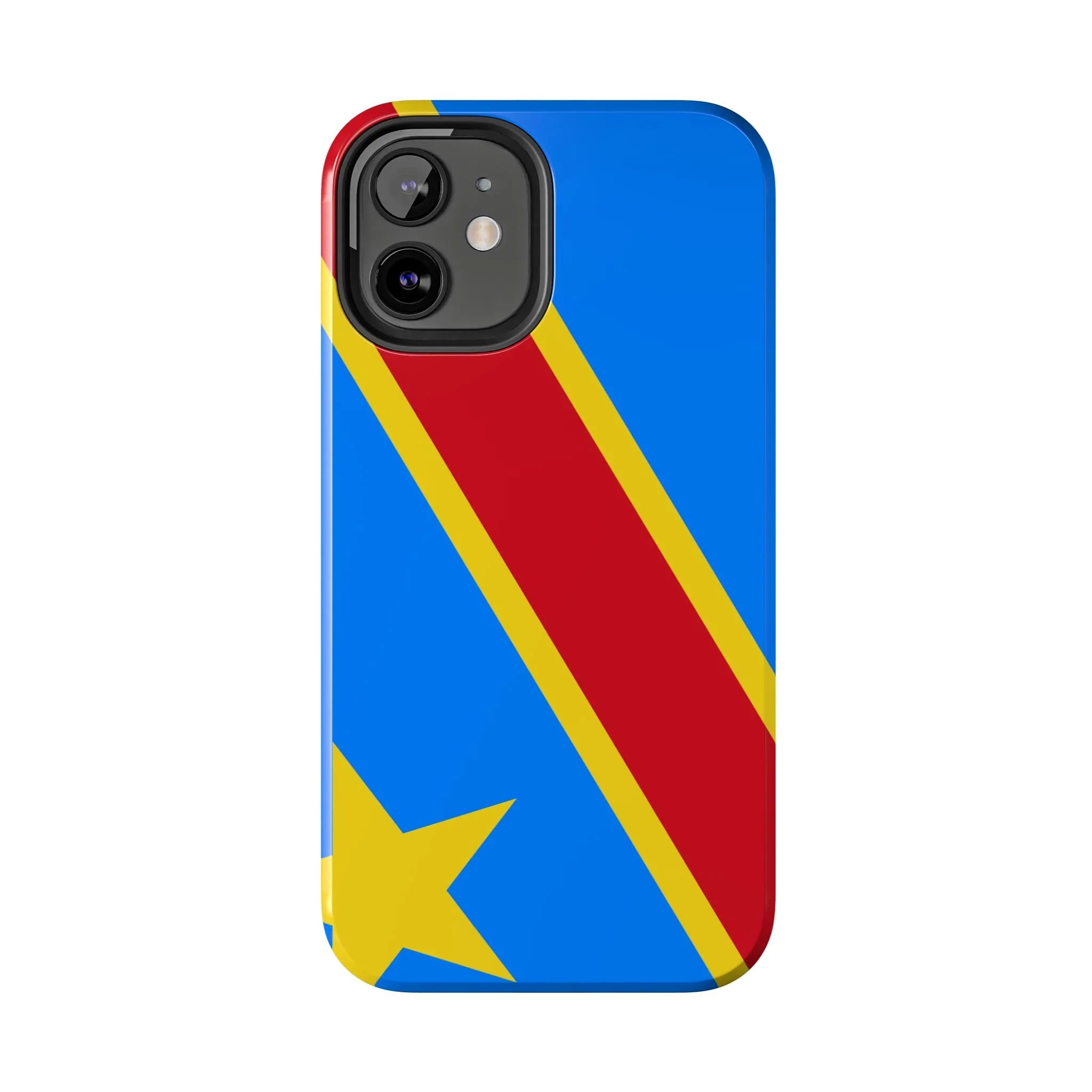 Democratic Republic of Congo Flag Tough Phone Case — Durable Protective Cover - DiwaKi