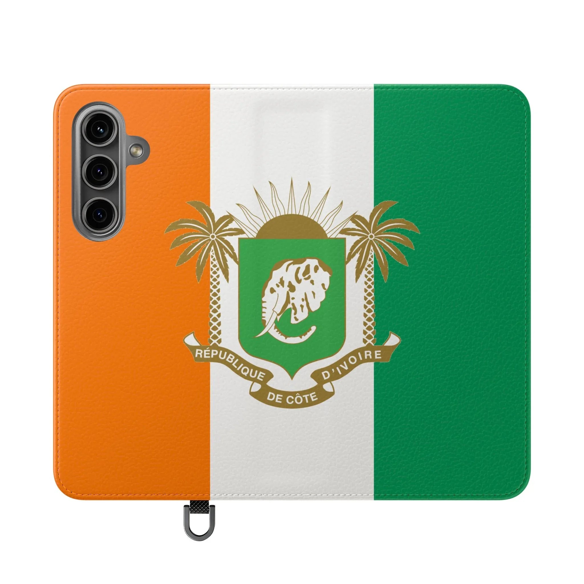 Ivory Coast Flag Flip Phone Case — Côte d&