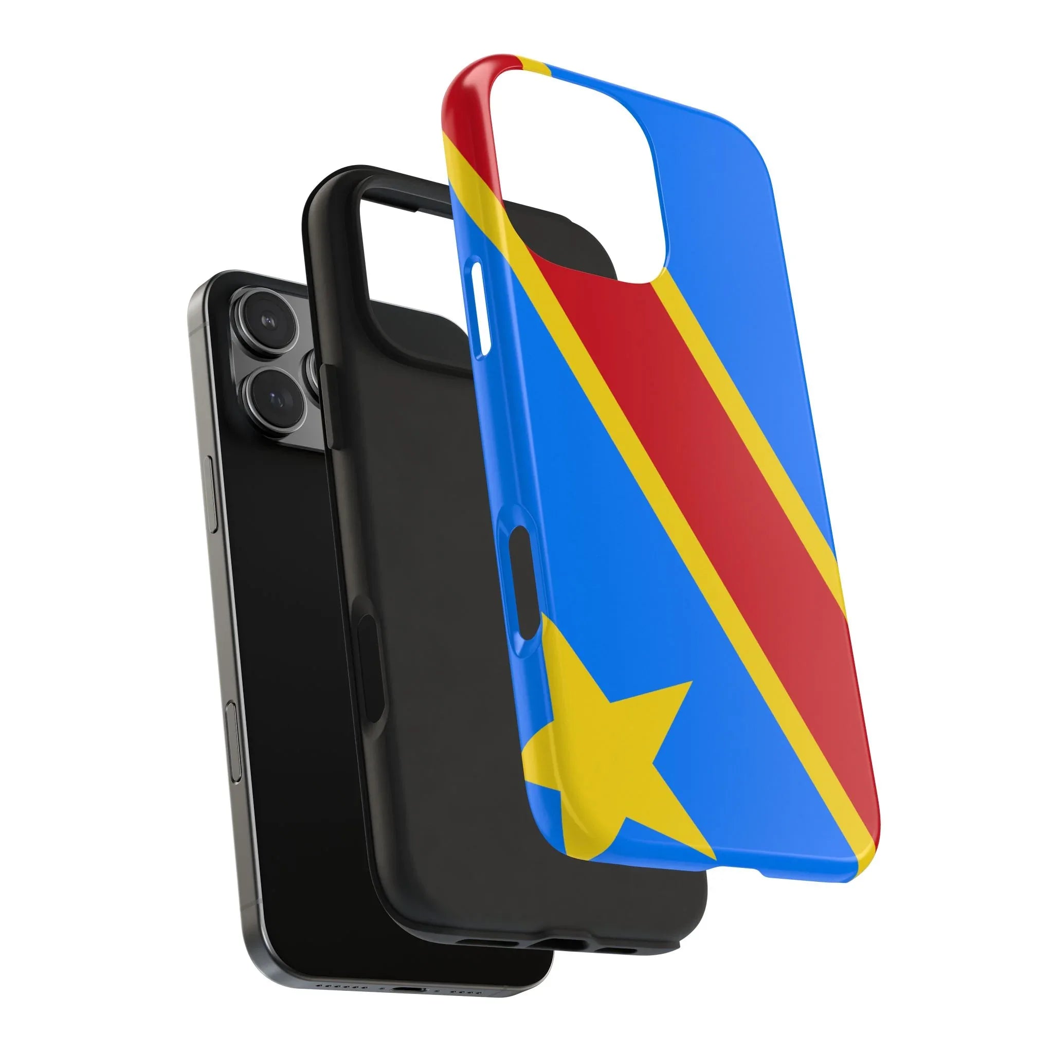 Democratic Republic of Congo Flag Tough Phone Case — Durable Protective Cover - DiwaKi