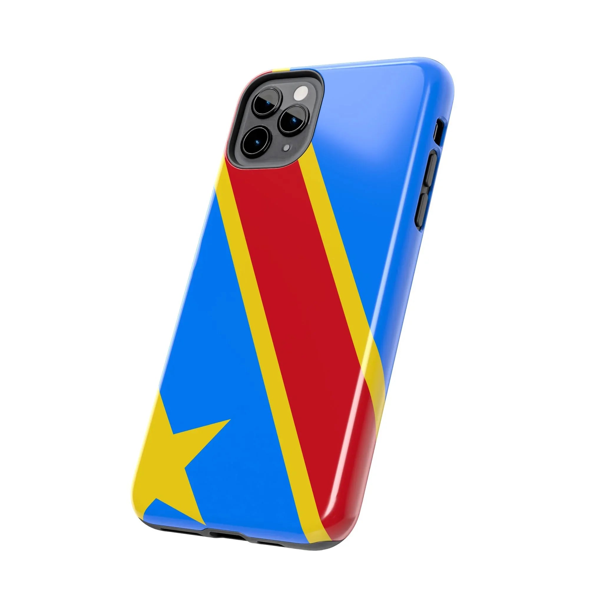 Democratic Republic of Congo Flag Tough Phone Case — Durable Protective Cover - DiwaKi