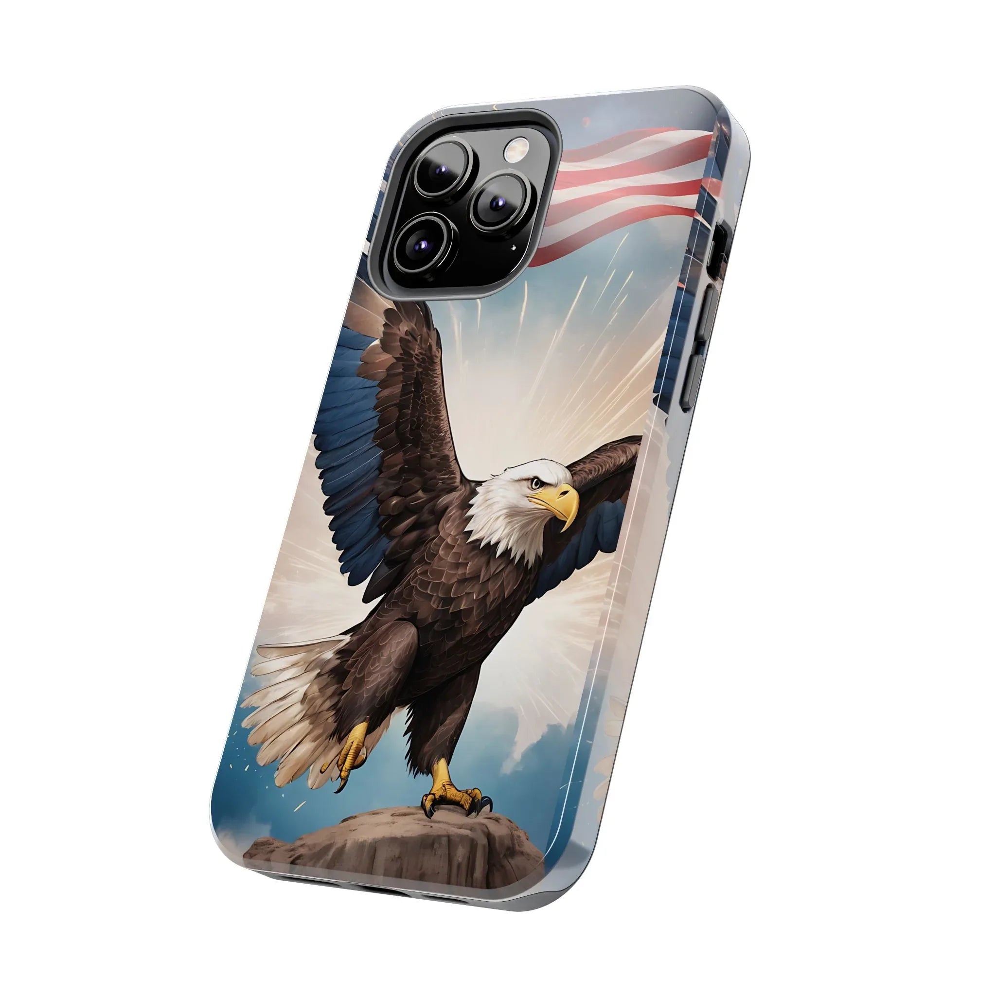 Majestic Eagle Flag Phone Case - DiwaKi