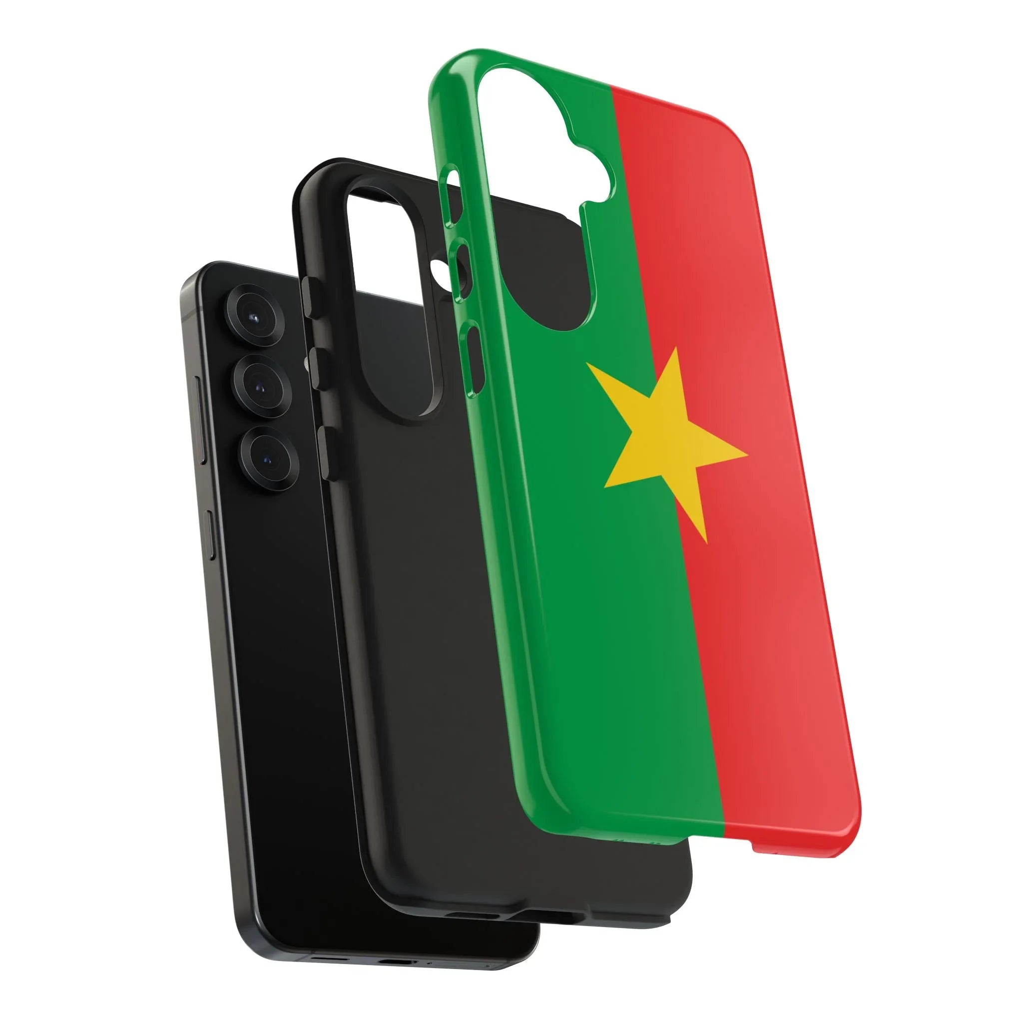 Burkina Faso Flag Tough Phone Case – Durable Protective Cover - DiwaKi