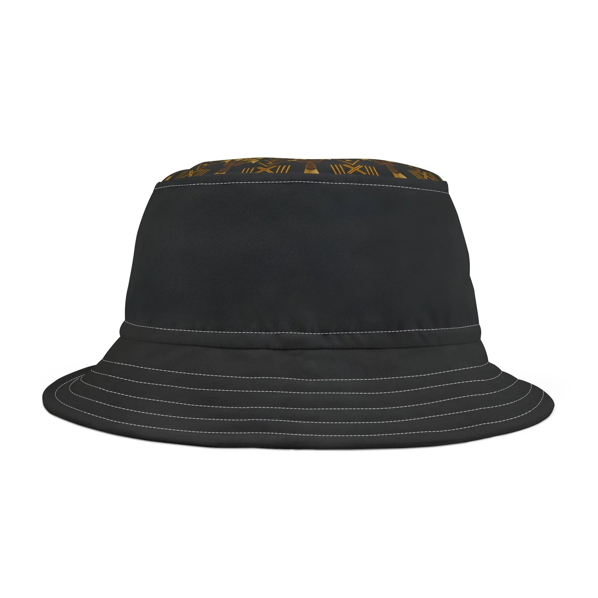 Cool Black Bucket Hat with Subtle Texture - DiwaKi