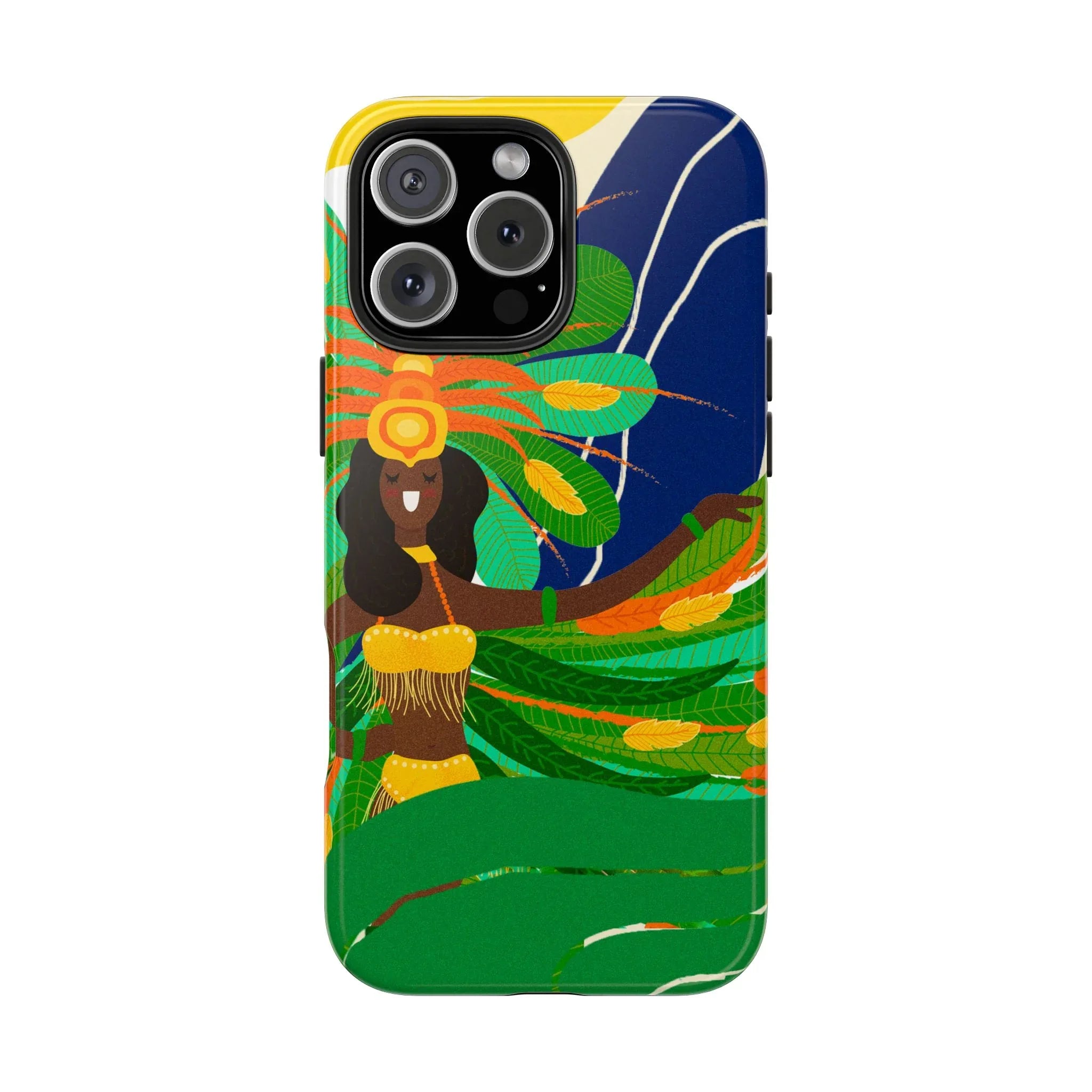 Brazil carnival Tough Phone Case — Statue of Liberty & American Flag Design - DiwaKi