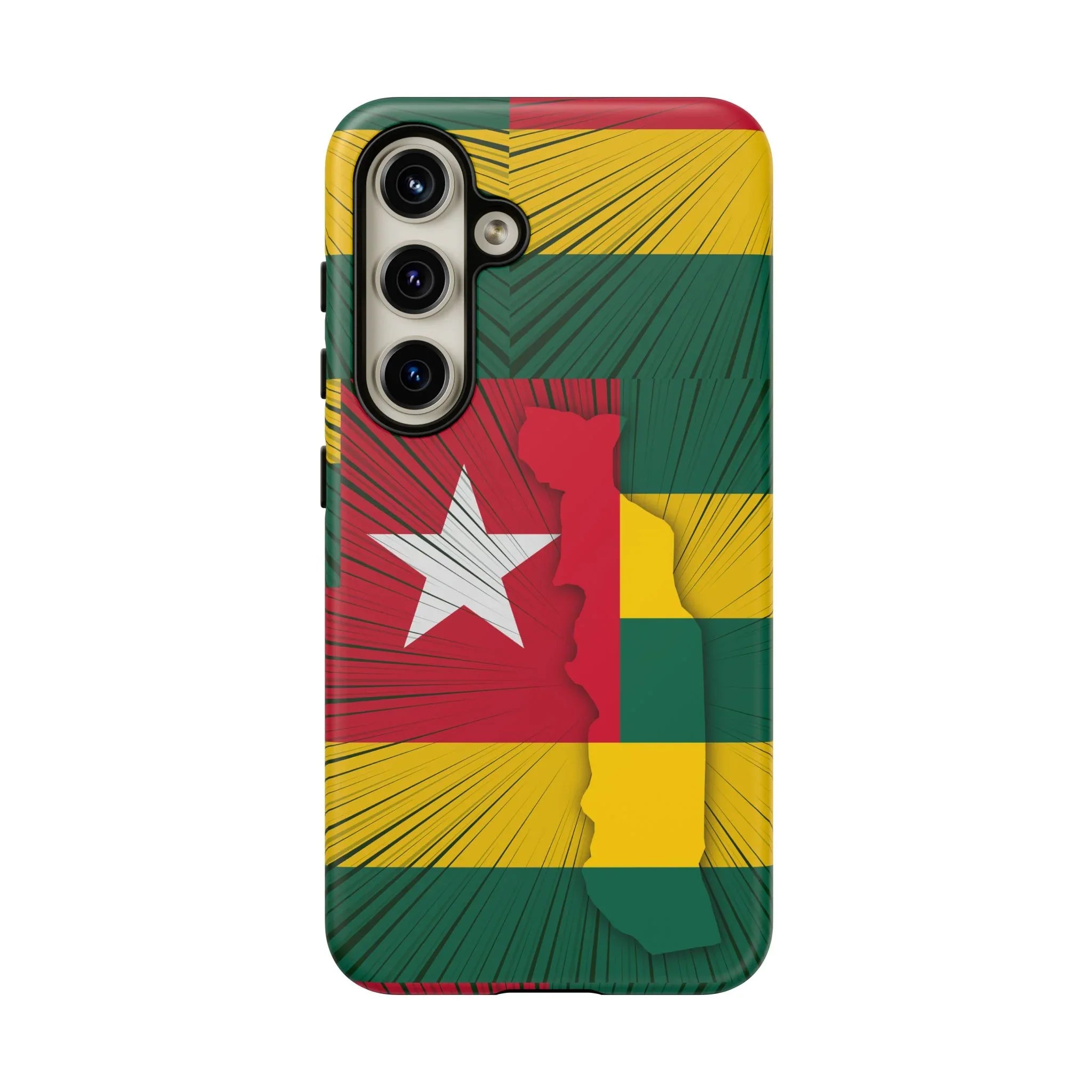 Togo Flag Tough Phone Case – Protective Stripe Design - DiwaKi