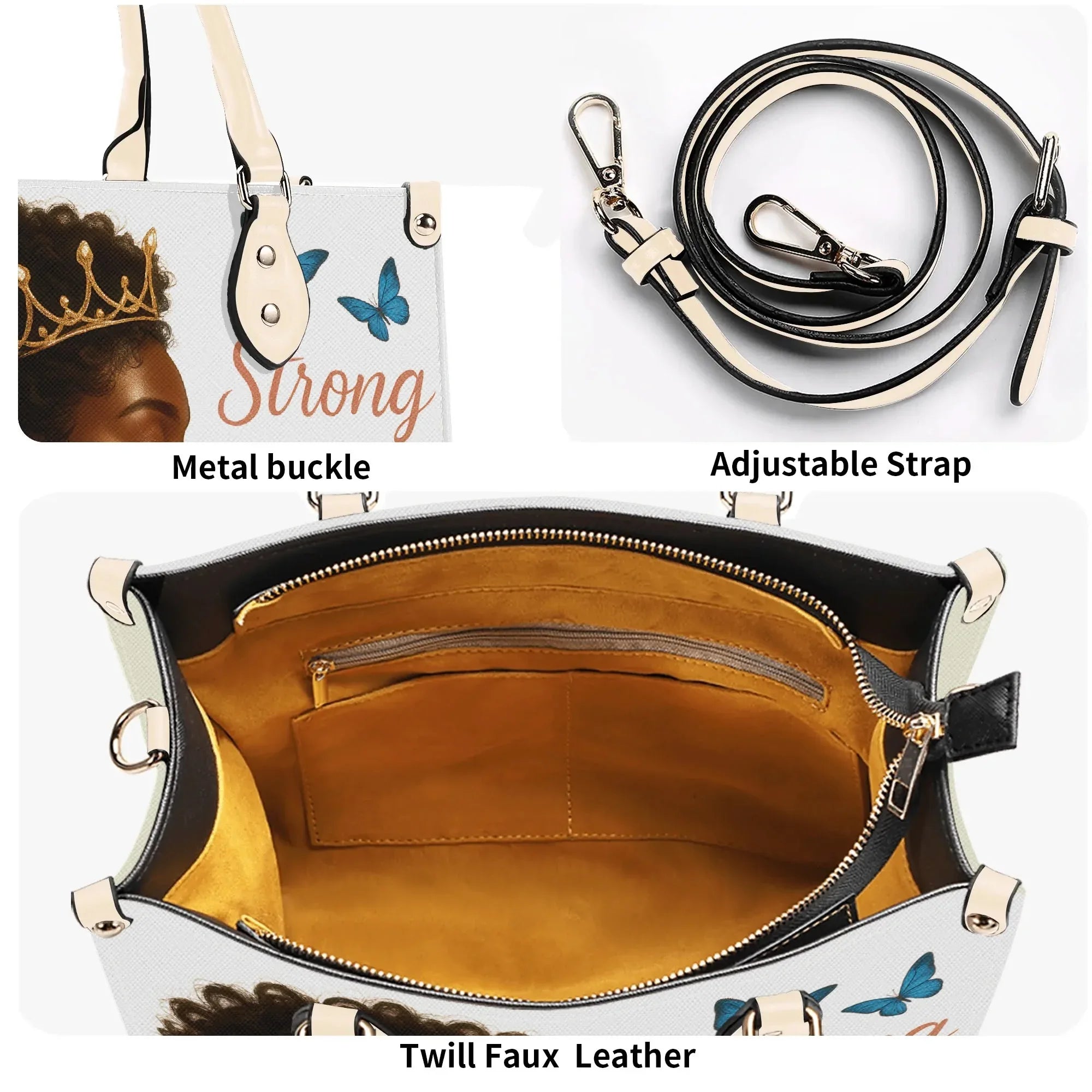 New Version-Luxury Women Twill Faux Leather Handbag - DiwaKi