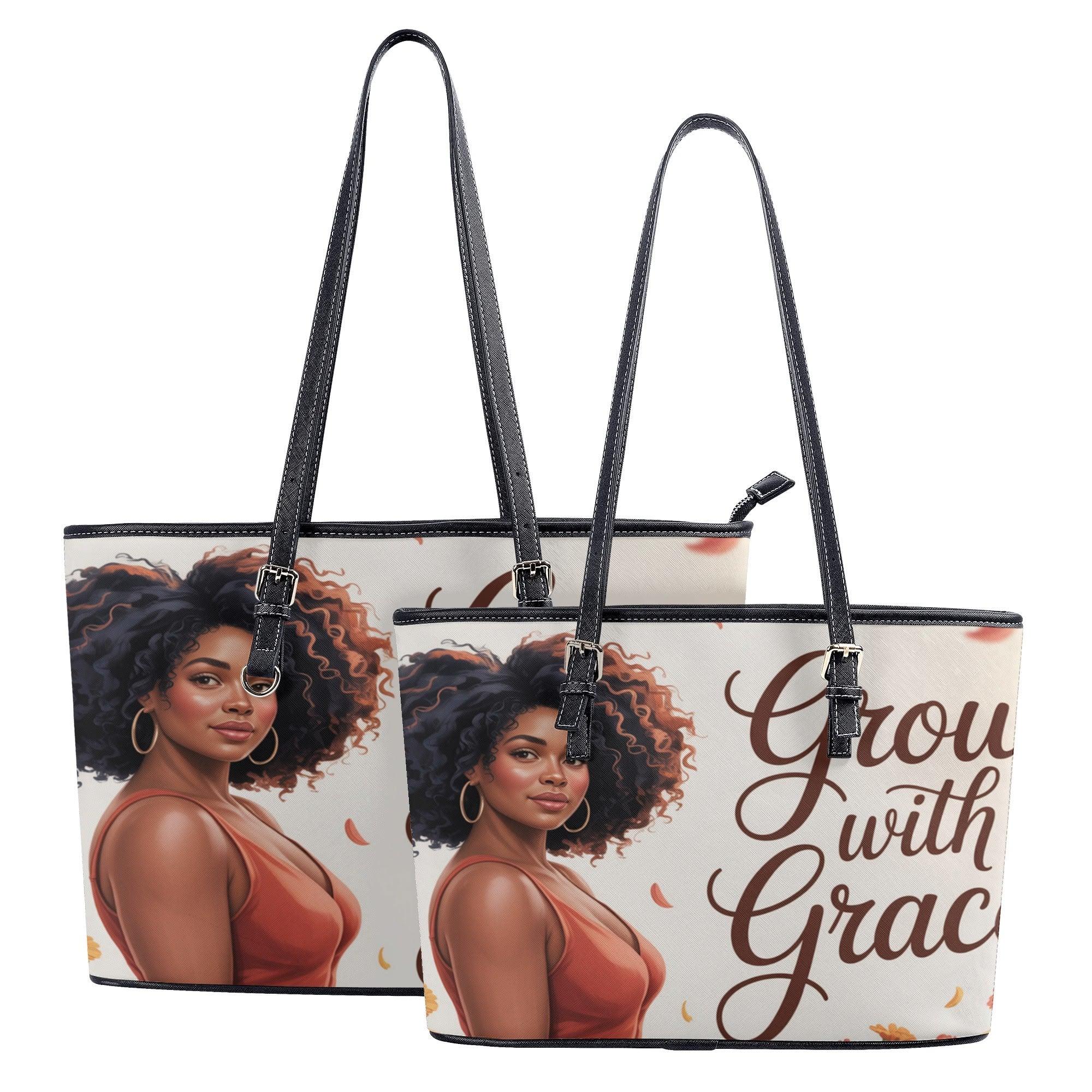 PU Leather Tote Bag - DiwaKi