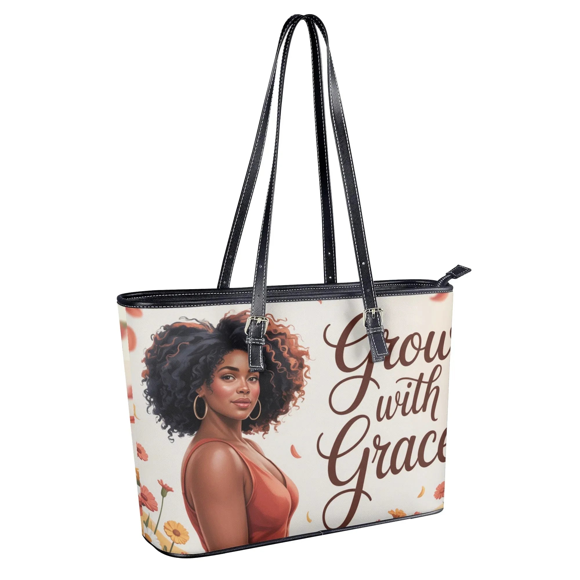 PU Leather Tote Bag - DiwaKi