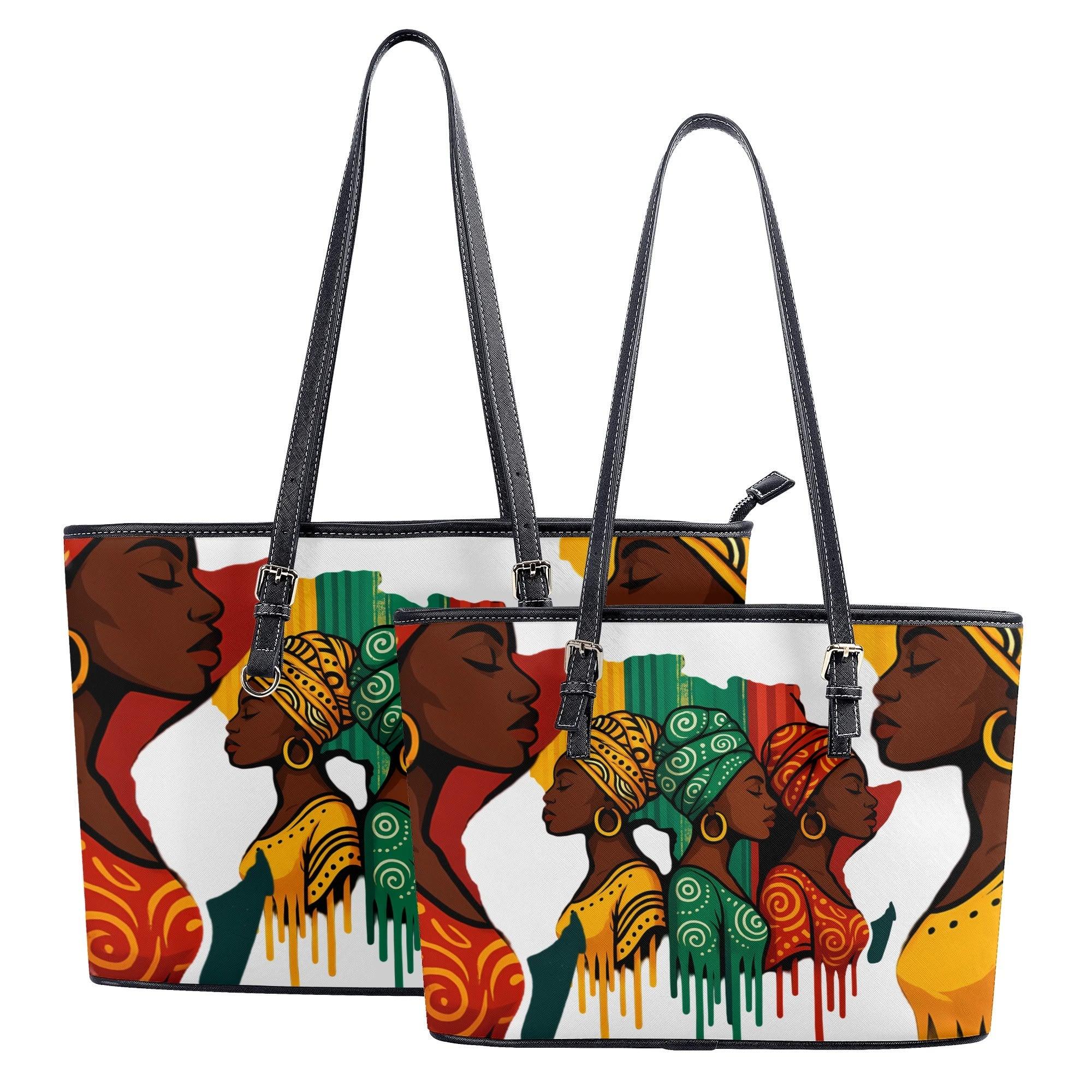 PU Leather Tote Bag - DiwaKi