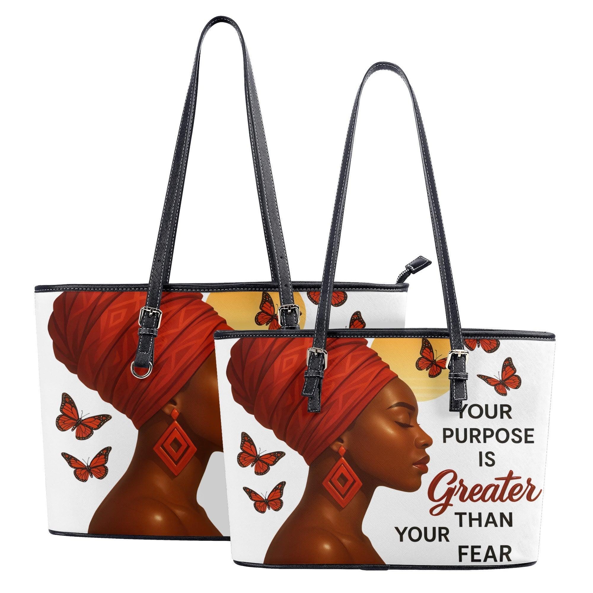 PU Leather Tote Bag - DiwaKi