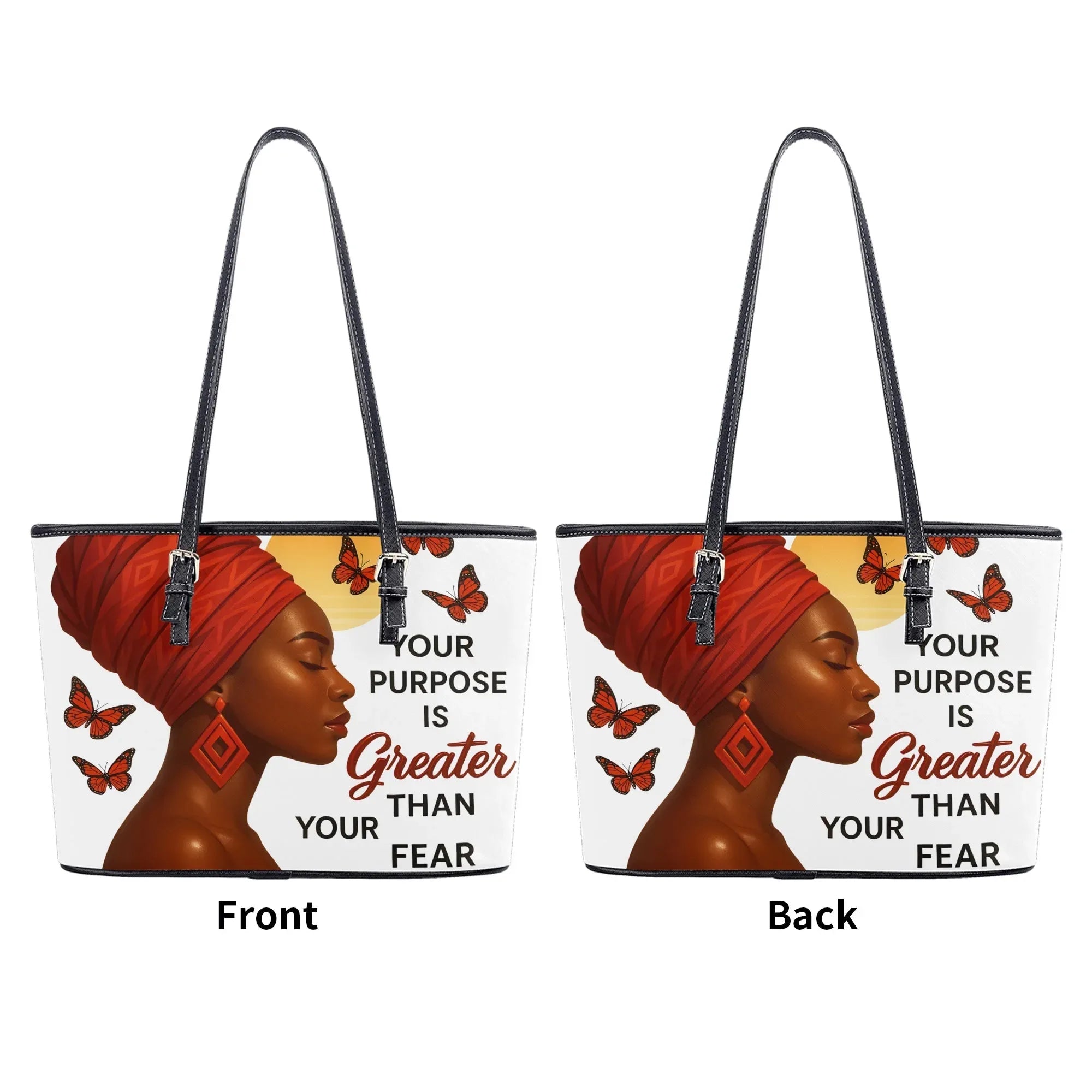 PU Leather Tote Bag - DiwaKi