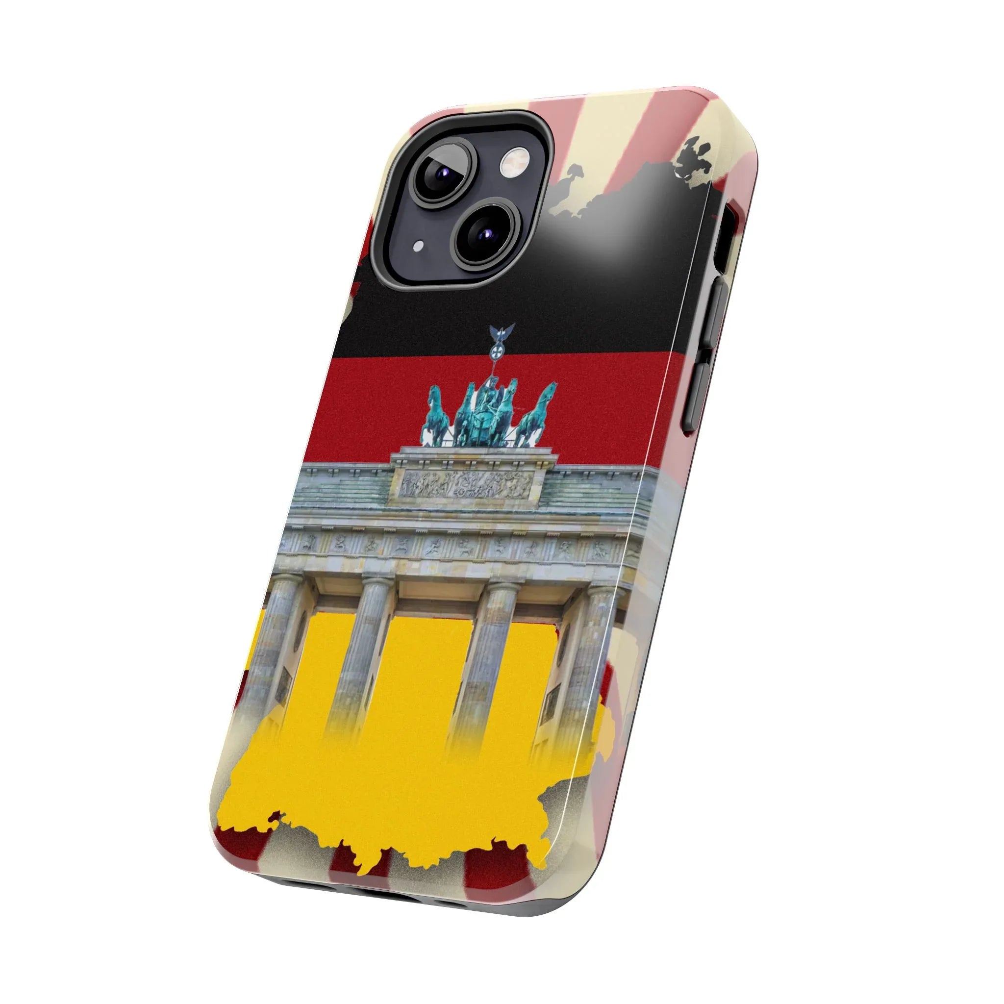 German Flag Brandenburger Gate Tough Phone Case – Berlin Landmark Protective Cover - DiwaKi