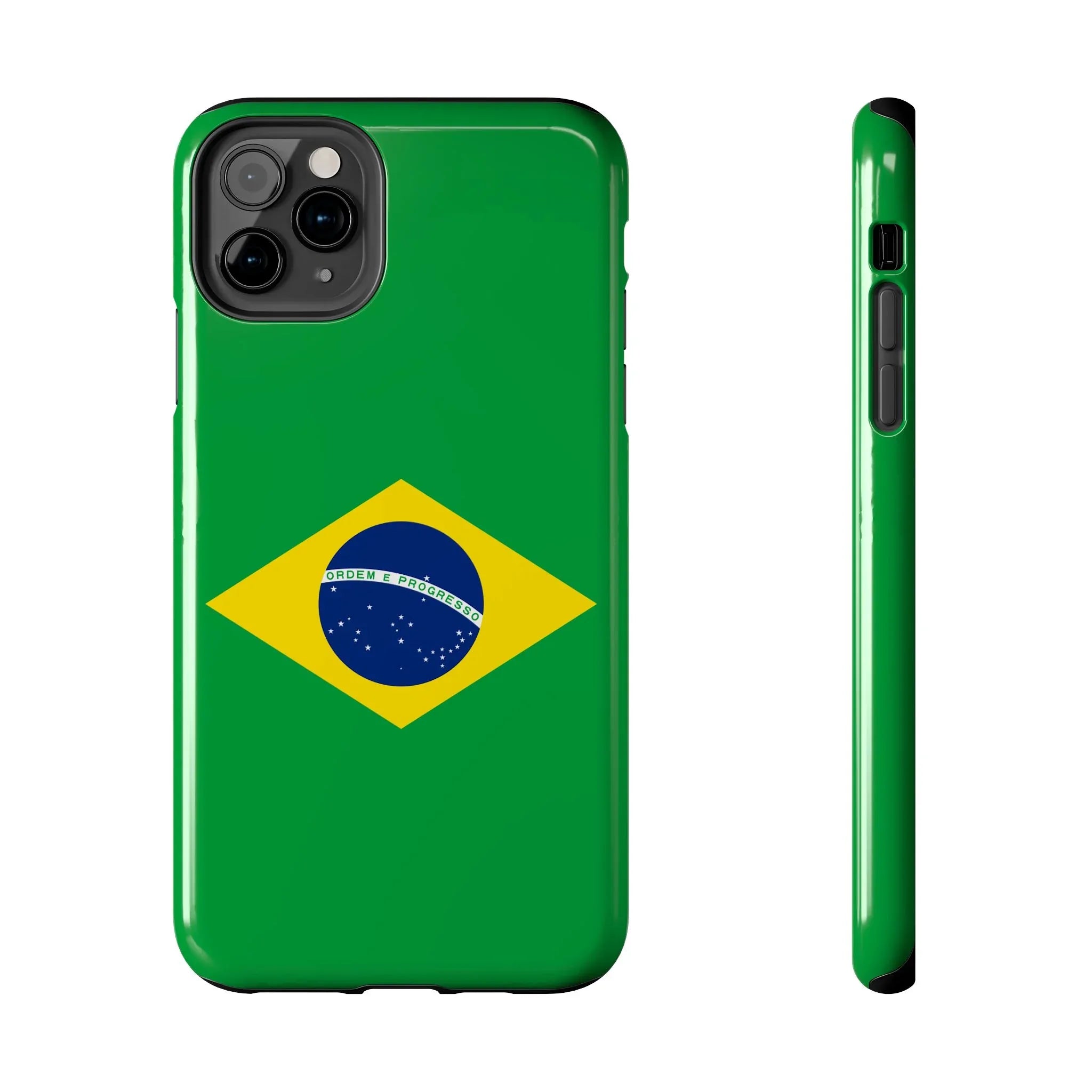 Brazil Flag Tough Phone Case — Protective Patriotic Phone Cover - DiwaKi