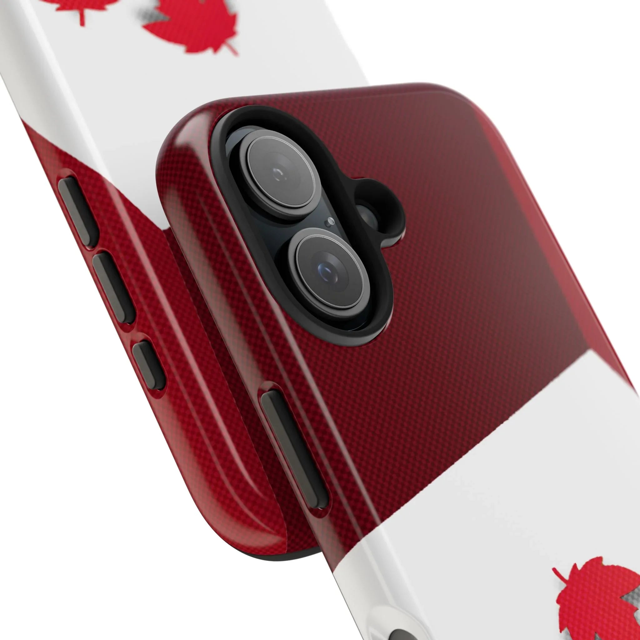 Canada Autumn Maple Tough Phone Case — Red & White Protective Fall Design - DiwaKi