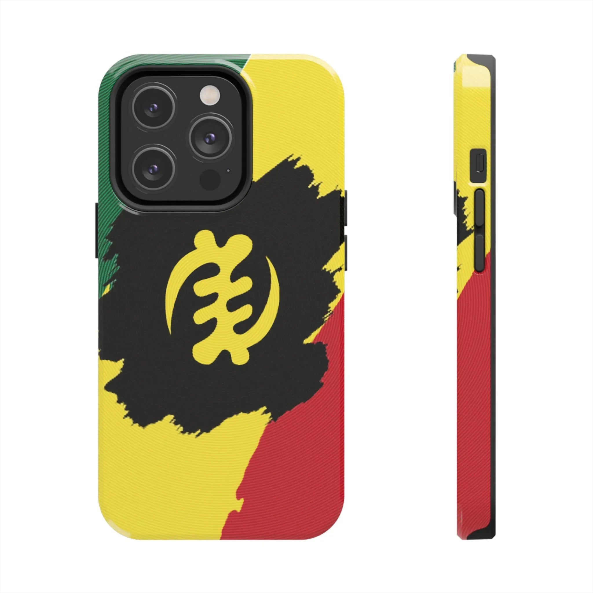 Sankofa Tough Phone Case — Shockproof Protective Phone Cover with Ghana Adinkra Symbol - DiwaKi