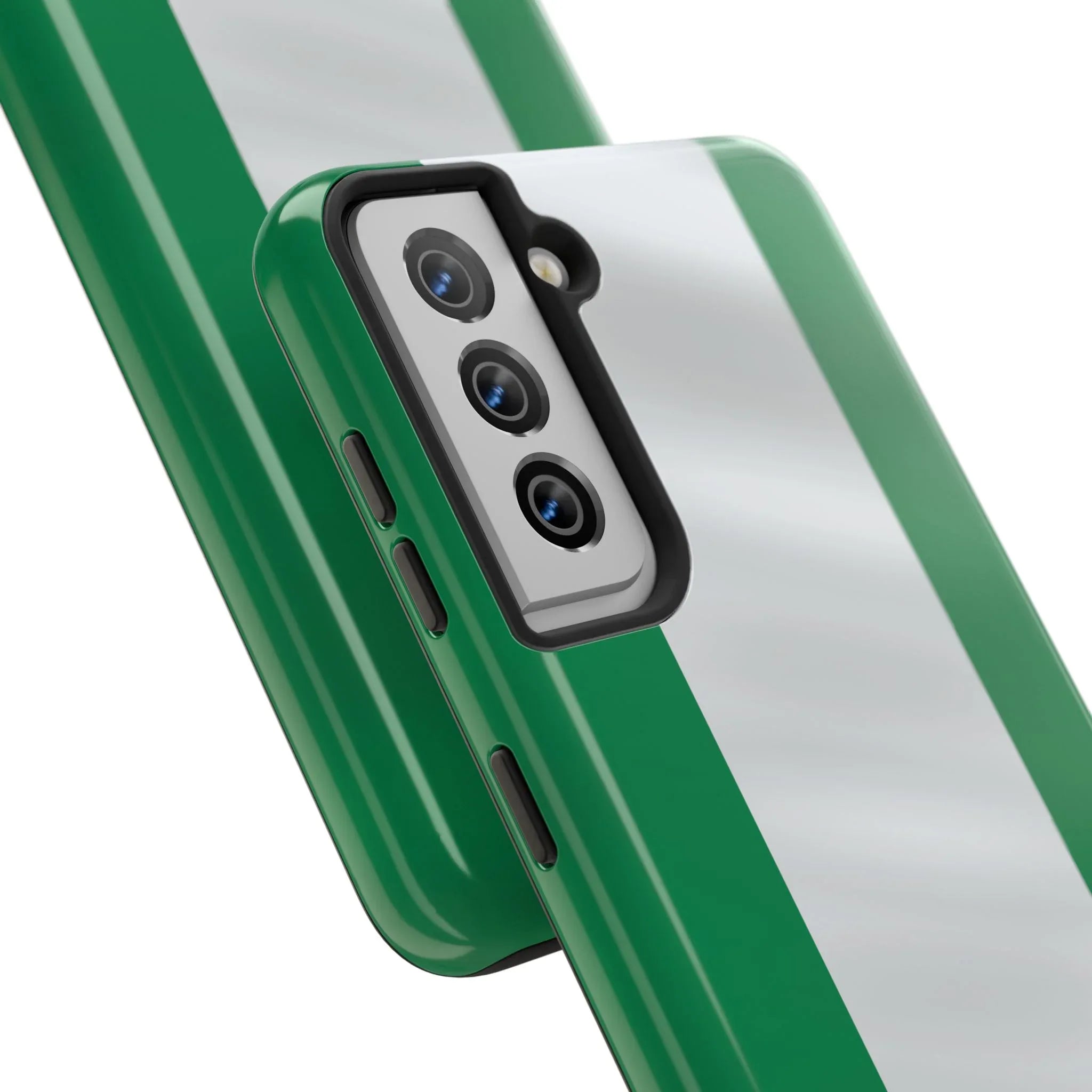 Tough Phone Case — Nigerian flag Rugged Protective Cover - DiwaKi