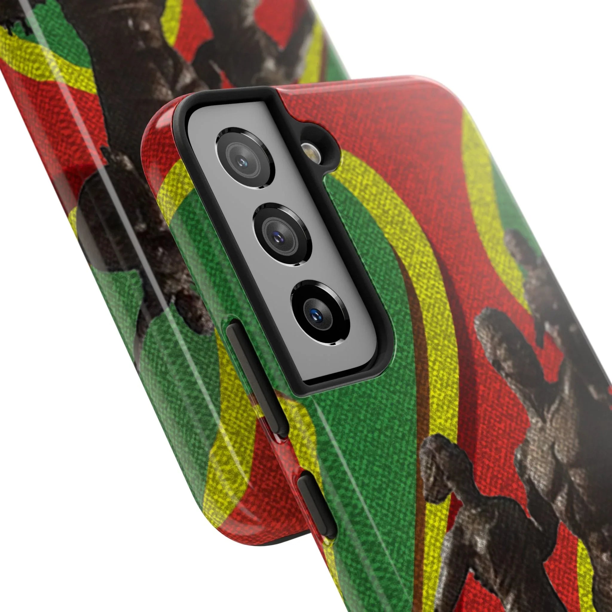 Senegal Tough Phone Case — Liberation Monument Retro Red, Green & Yellow Design - DiwaKi