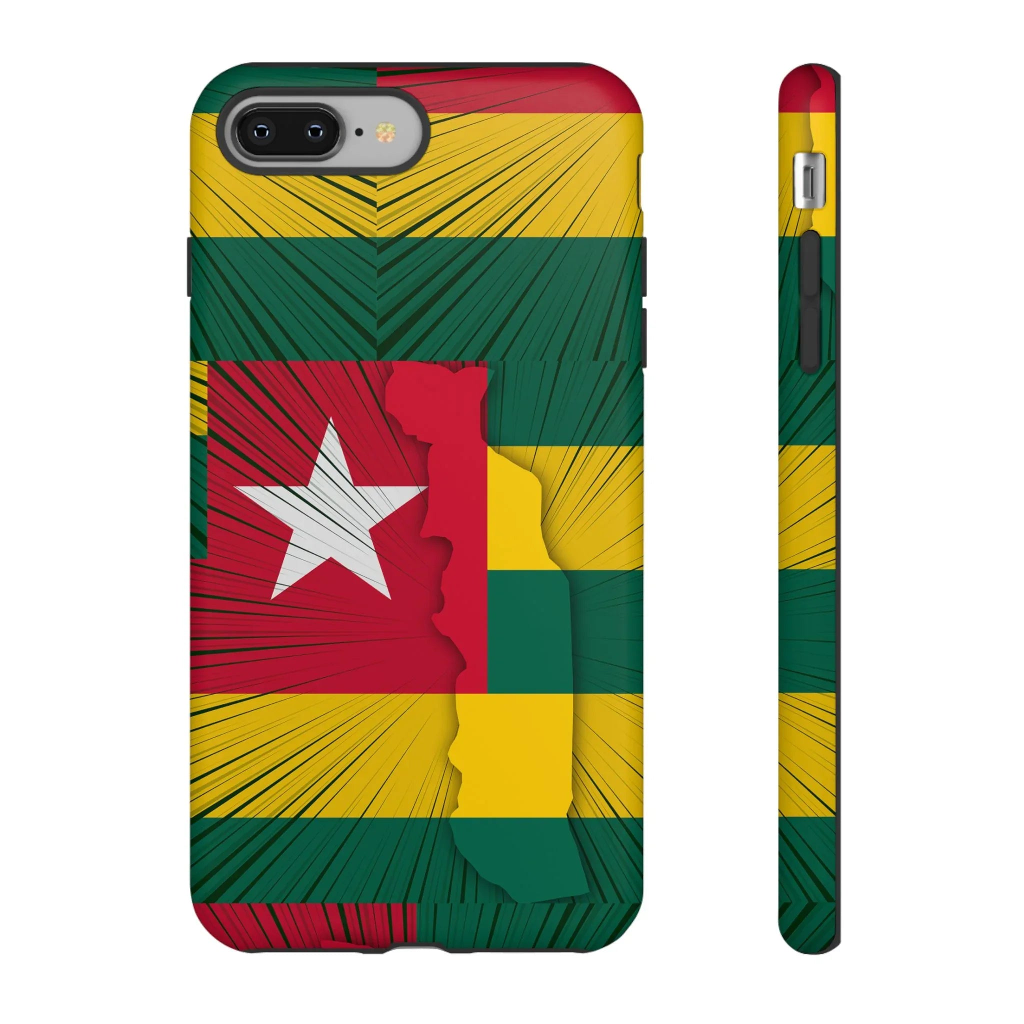 Togo Flag Tough Phone Case – Protective Stripe Design - DiwaKi