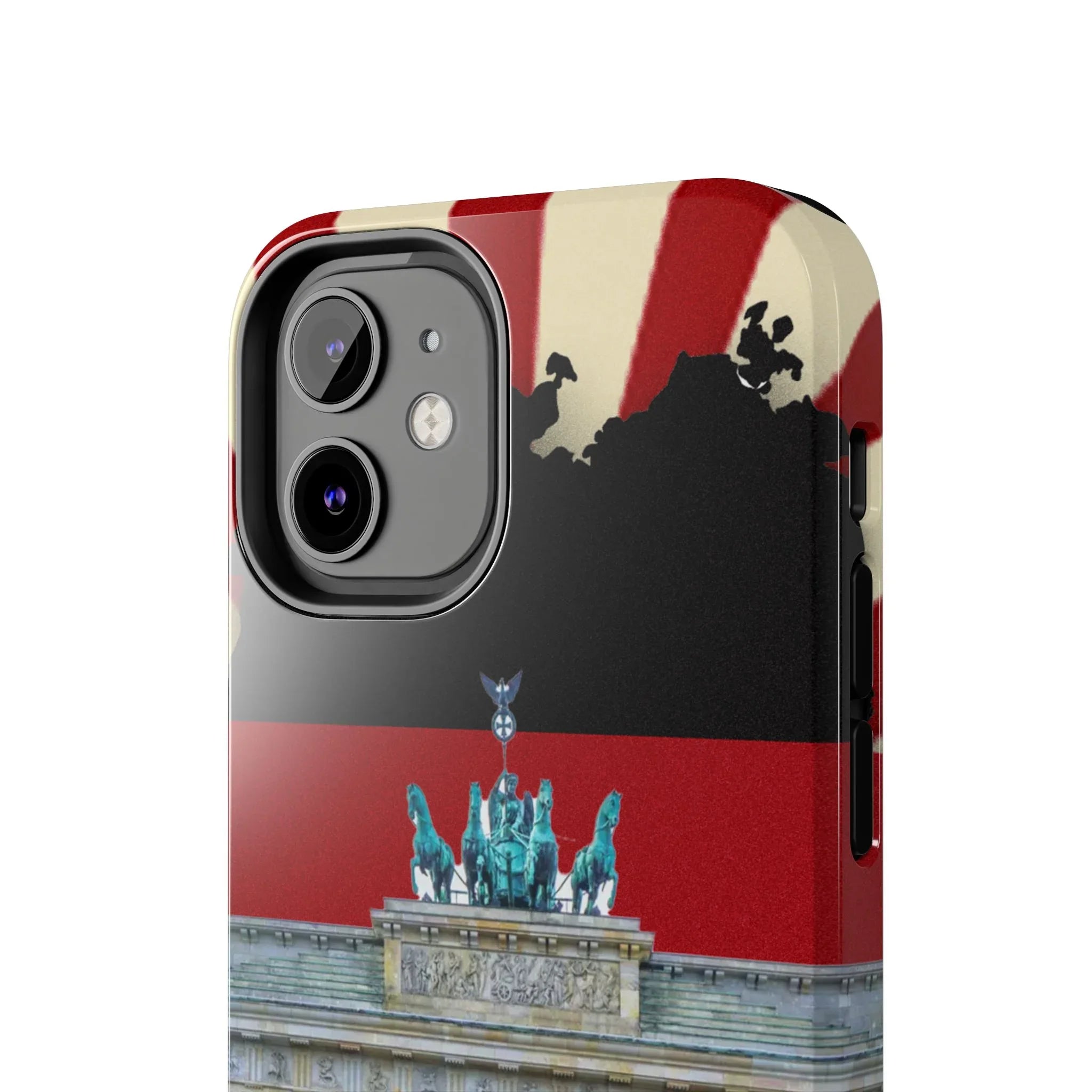 German Flag Brandenburger Gate Tough Phone Case – Berlin Landmark Protective Cover - DiwaKi