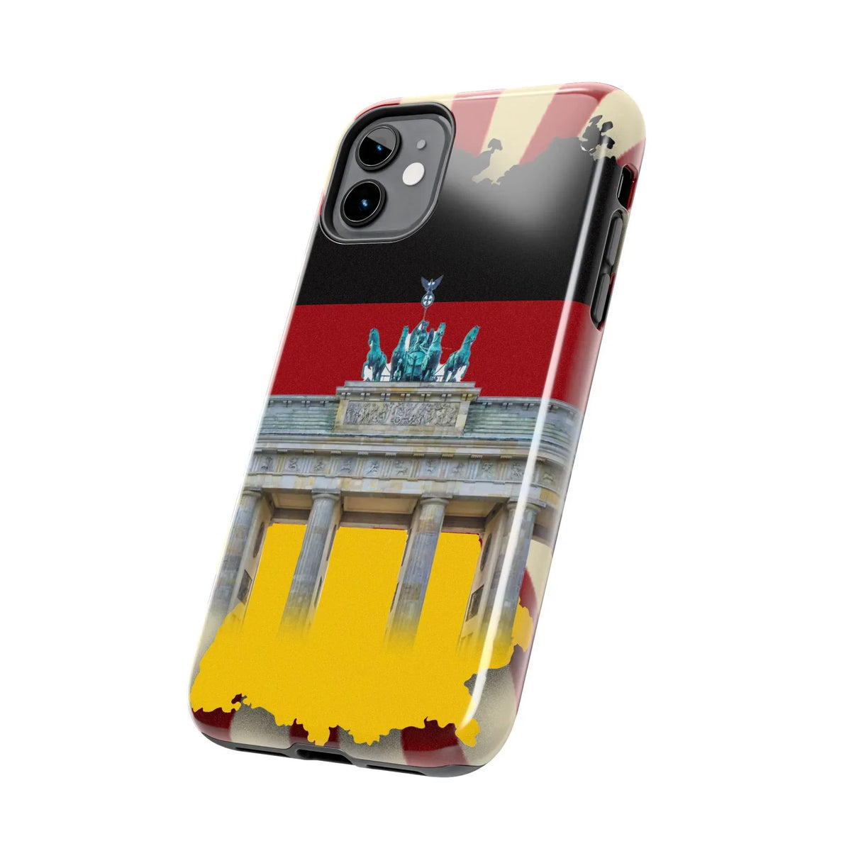 German Flag Brandenburger Gate Tough Phone Case – Berlin Landmark Protective Cover - DiwaKi