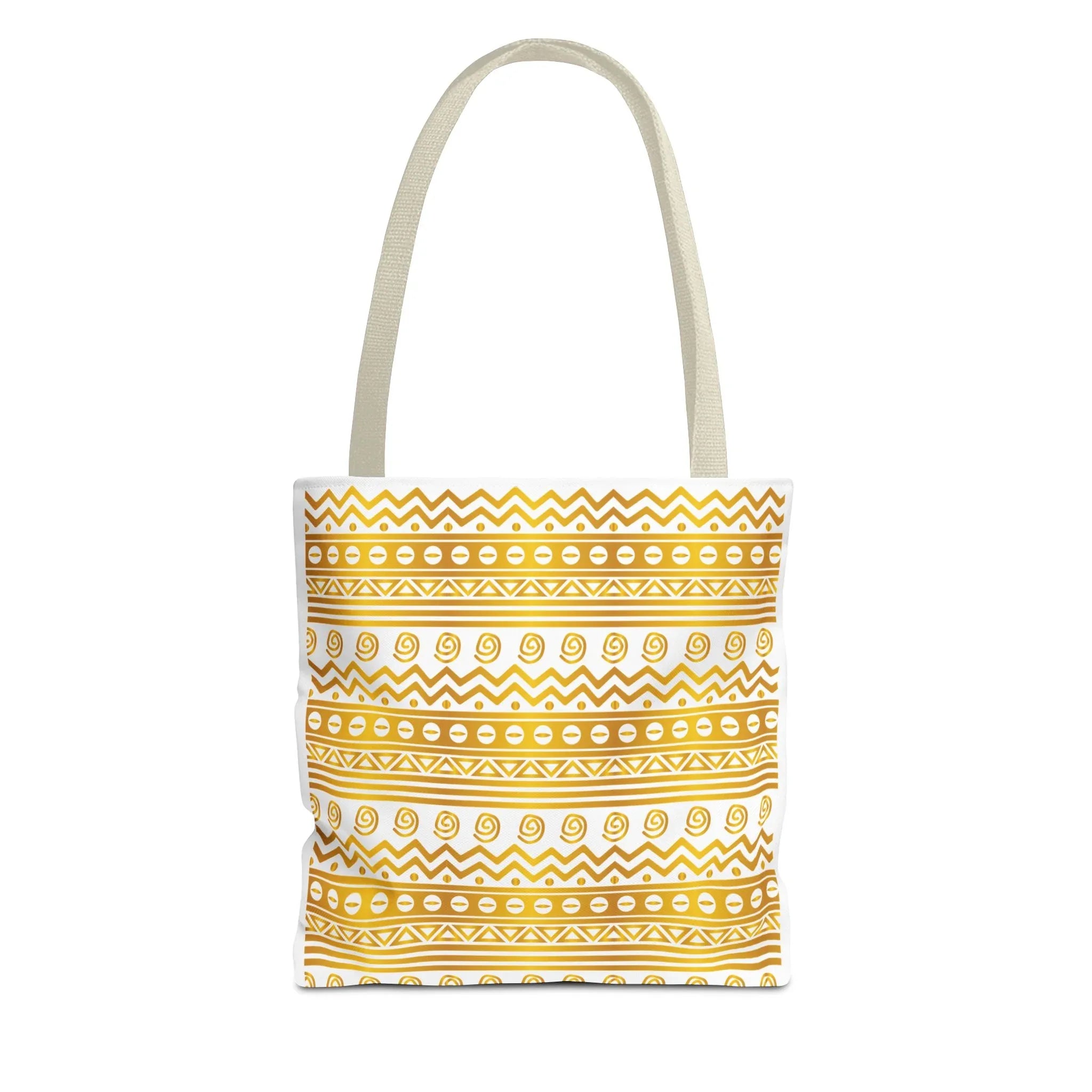Boho Chic Gold Pattern Tote - DiwaKi