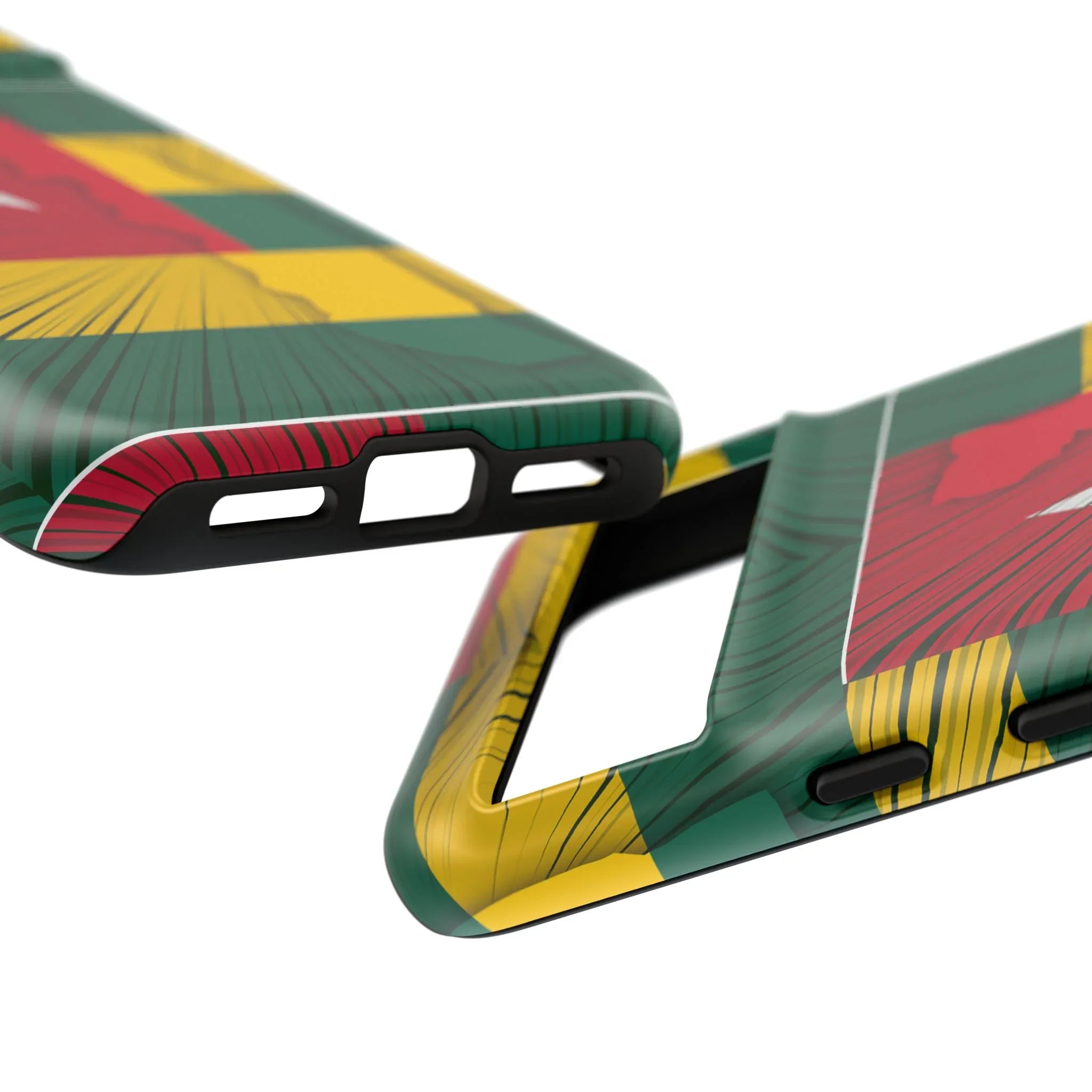 Togo Flag Tough Phone Case – Protective Stripe Design - DiwaKi