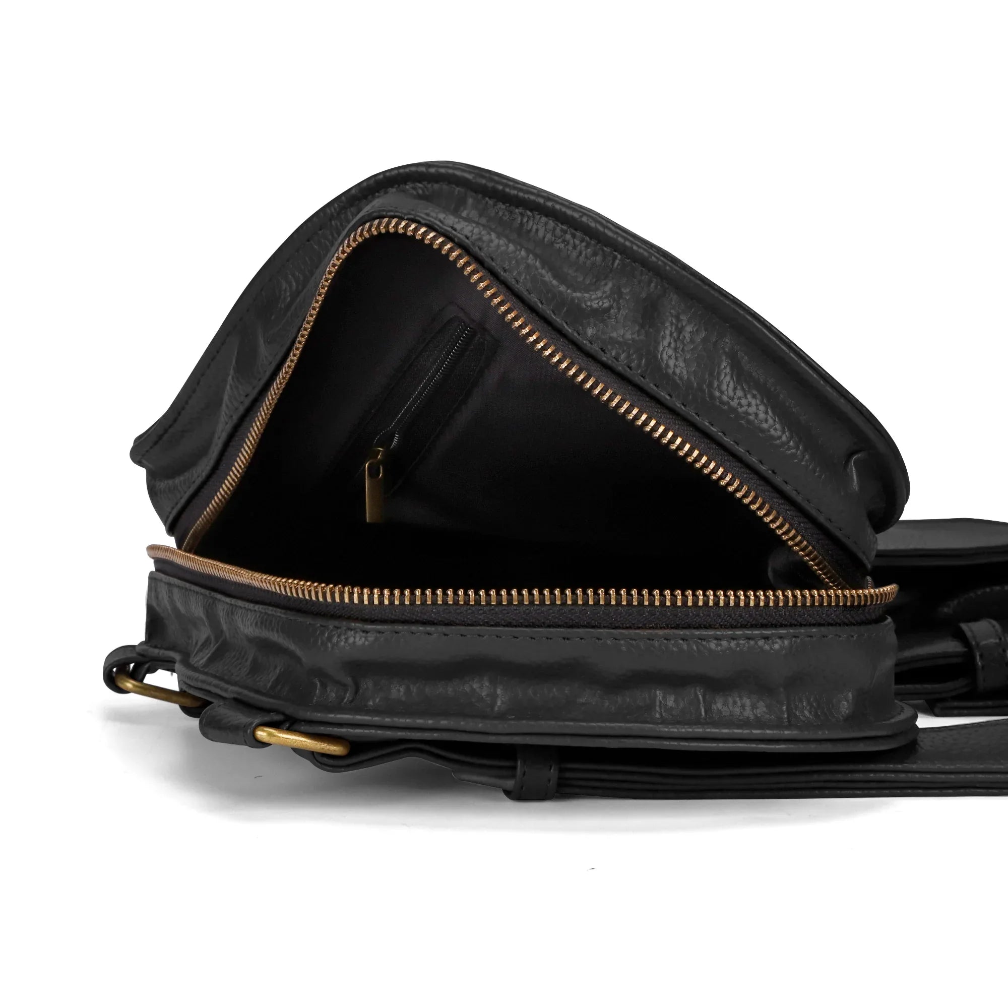 Africa Map Travel Backpack in Black & Brown PU Leather, Perfect for Togo Enthusiasts - DiwaKi