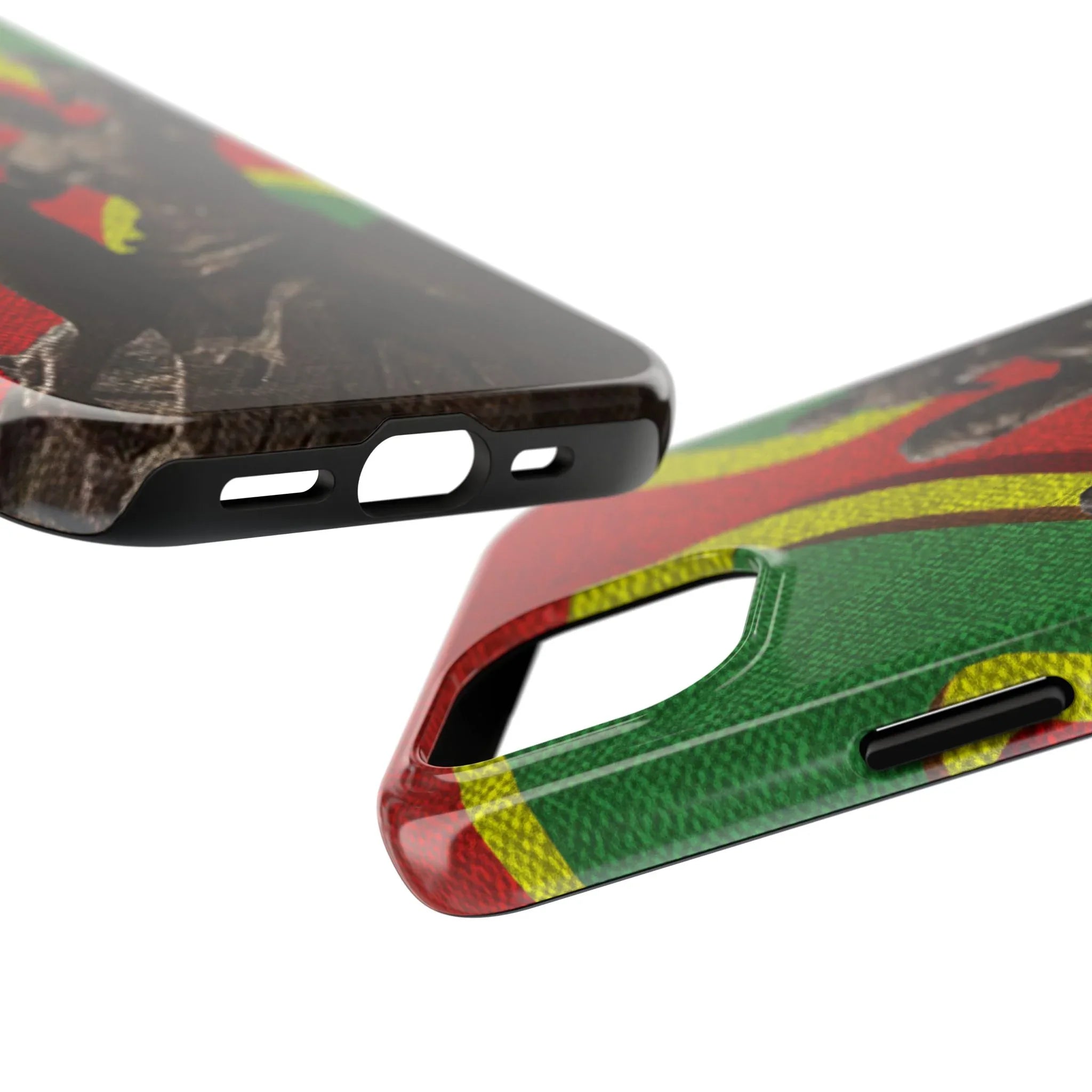 Senegal Tough Phone Case — Liberation Monument Retro Red, Green & Yellow Design - DiwaKi