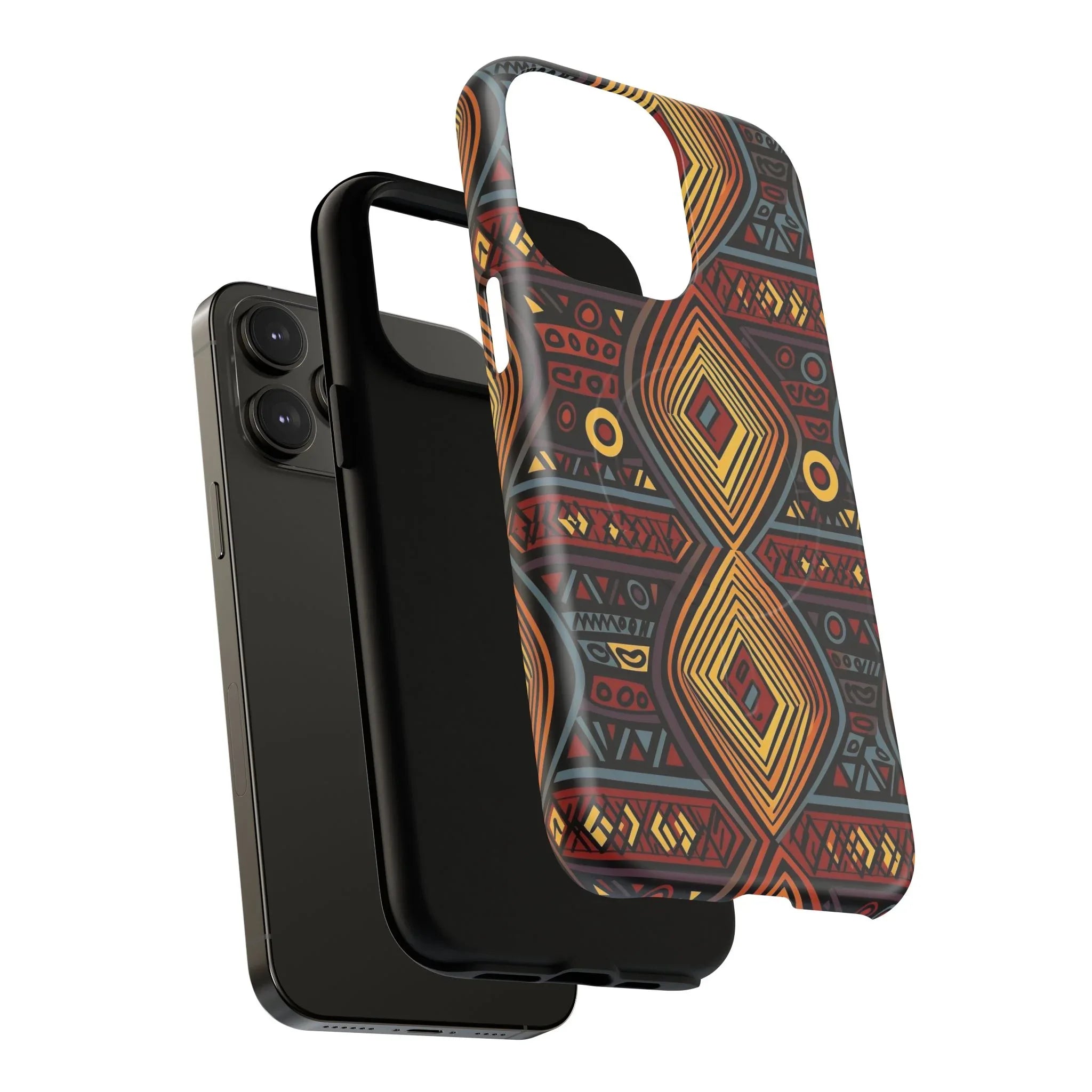 Tribal Geometric Tough Magnetic Phone Case - DiwaKi