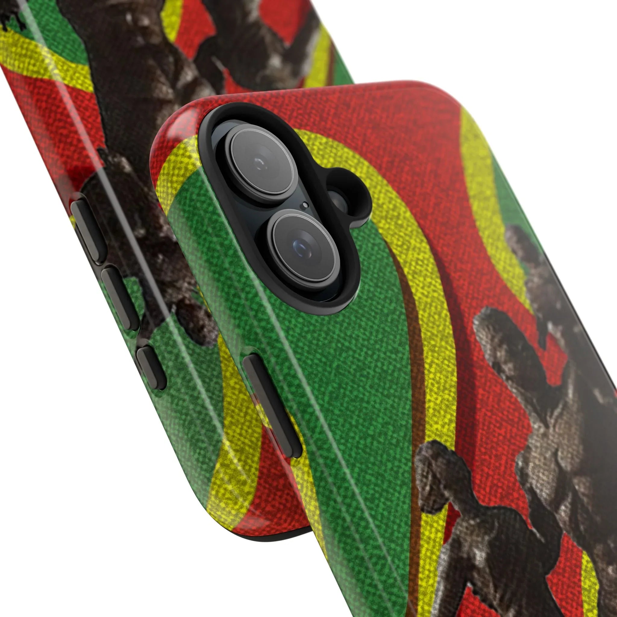 Senegal Tough Phone Case — Liberation Monument Retro Red, Green & Yellow Design - DiwaKi