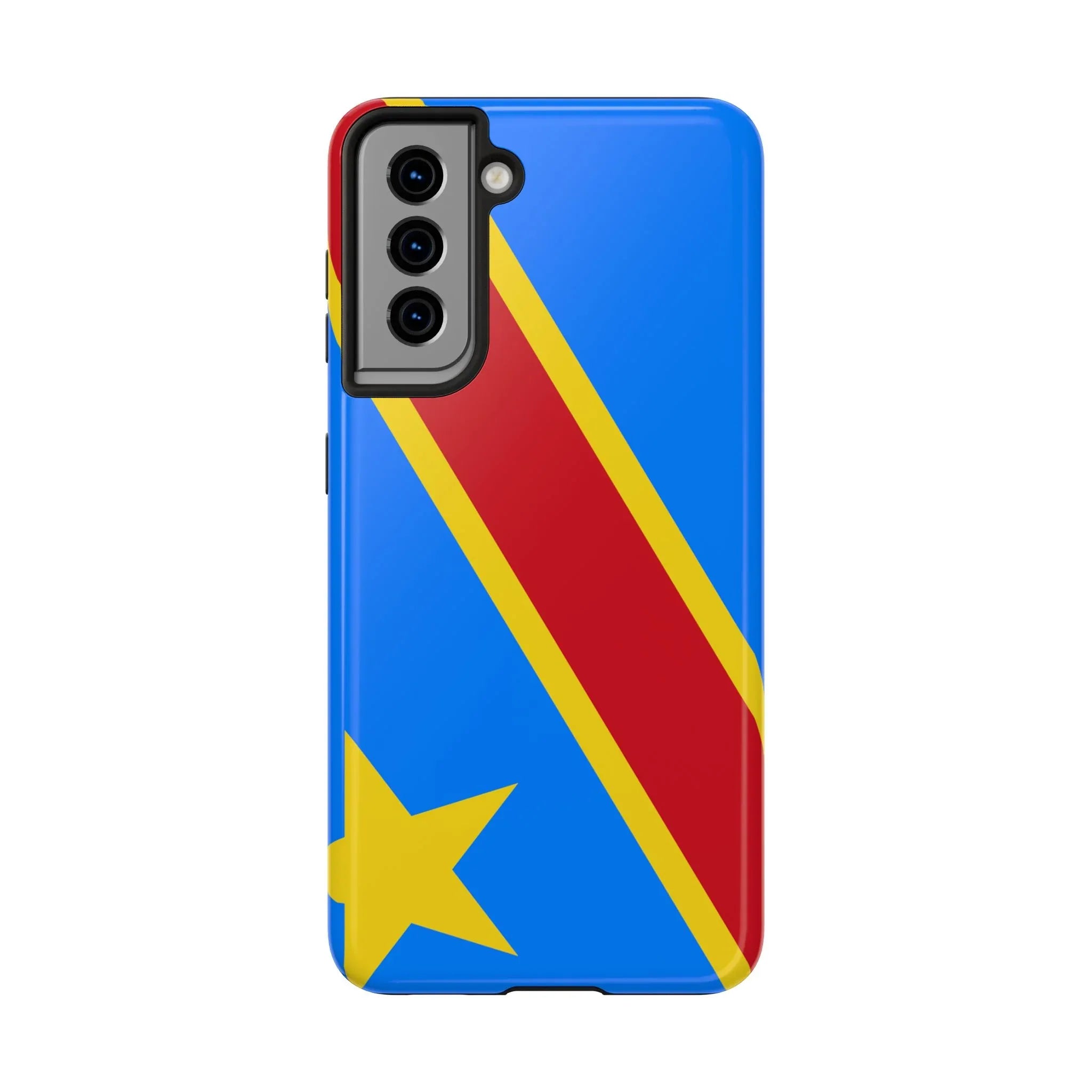 Democratic Republic of Congo Flag Tough Phone Case — Durable Protective Cover - DiwaKi
