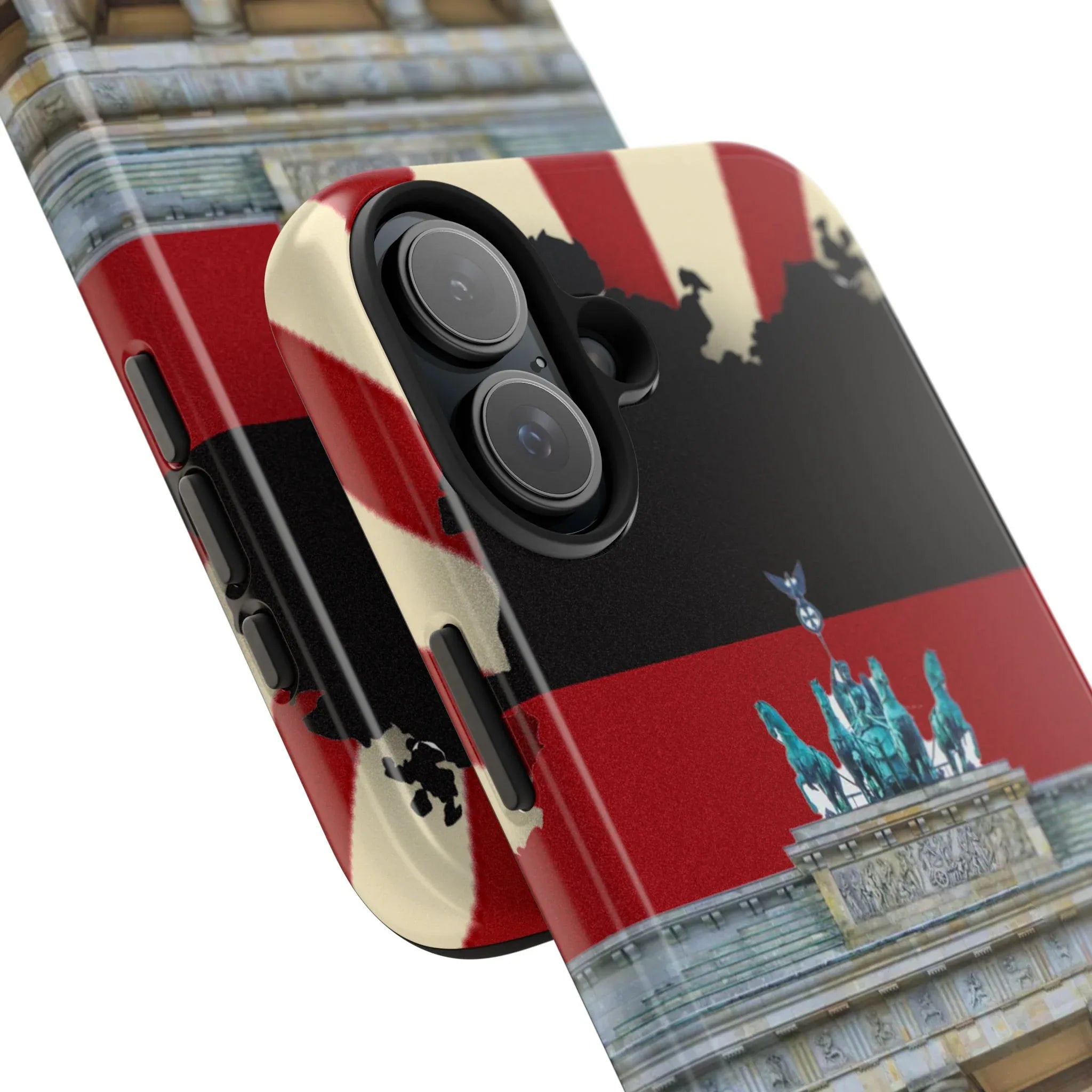 German Flag Brandenburger Gate Tough Phone Case – Berlin Landmark Protective Cover - DiwaKi